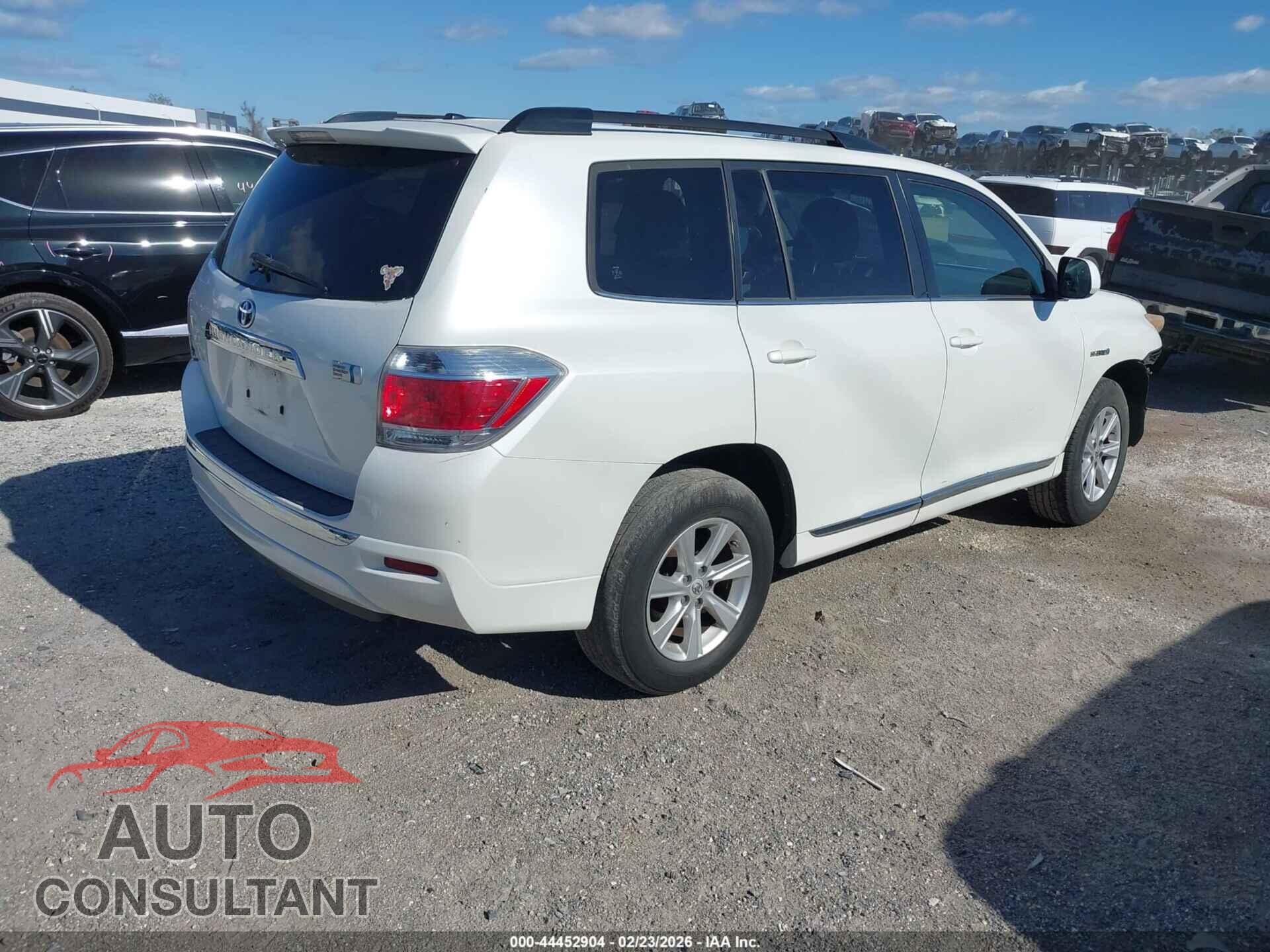 TOYOTA HIGHLANDER HYBRID 2013 - JTEBC3EH3D2017283