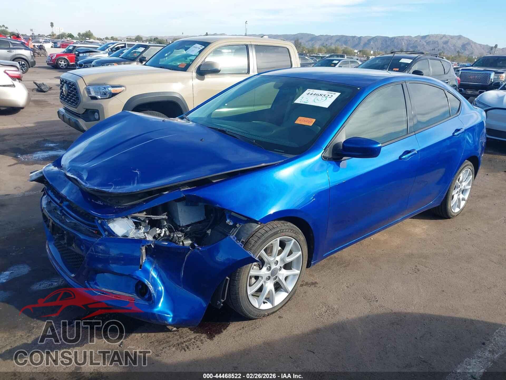 DODGE DART 2013 - 1C3CDFBA0DD139879