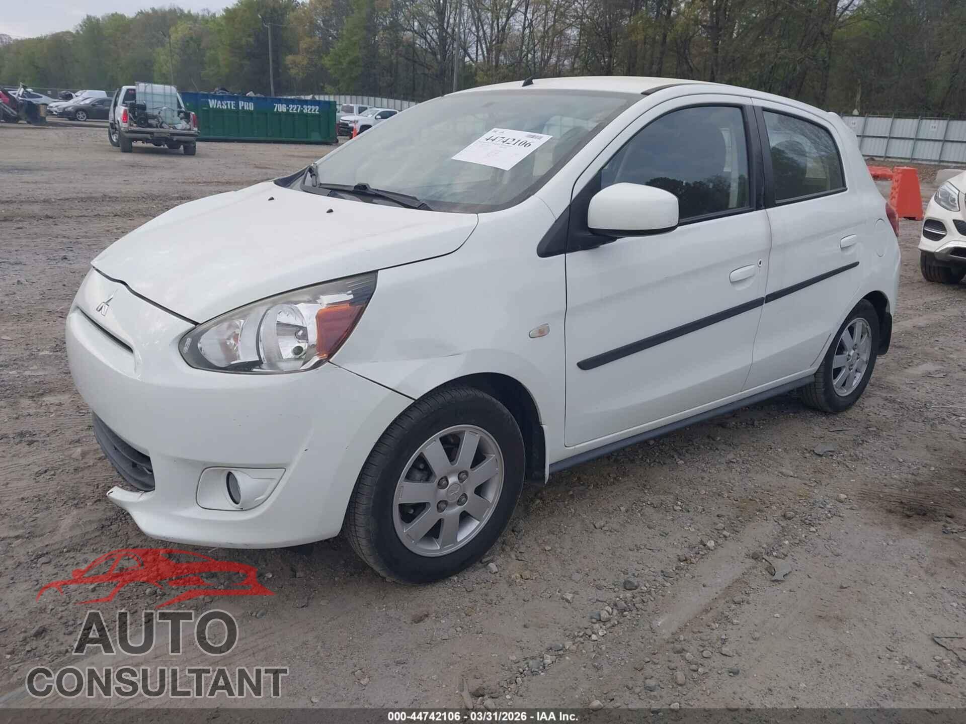 MITSUBISHI MIRAGE 2014 - ML32A4HJ8EH018929