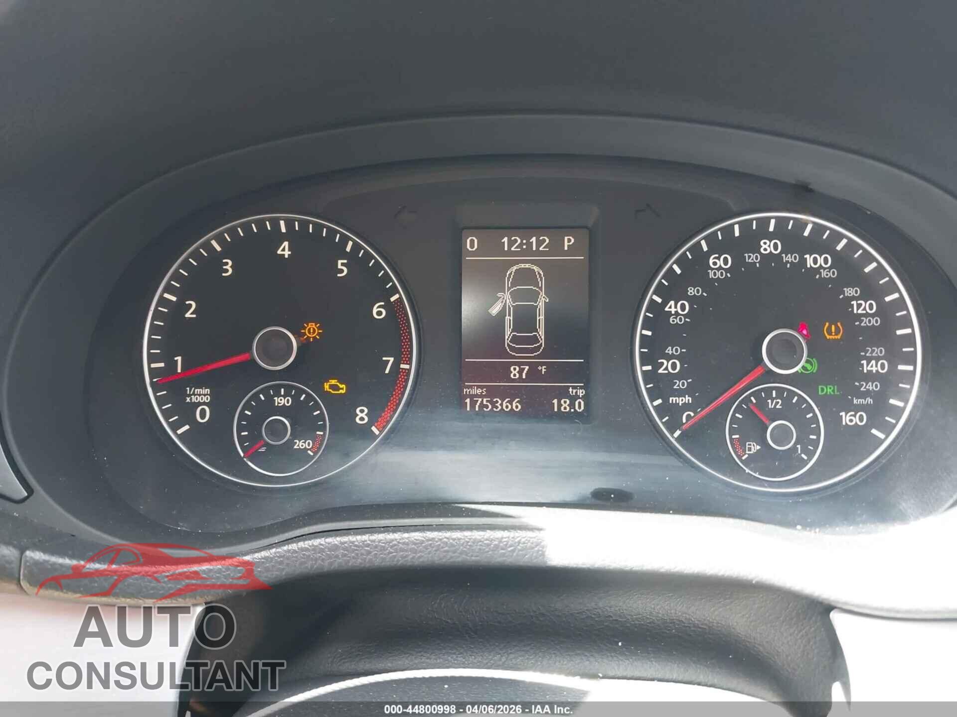 VOLKSWAGEN PASSAT 2012 - 1VWBP7A36CC108953