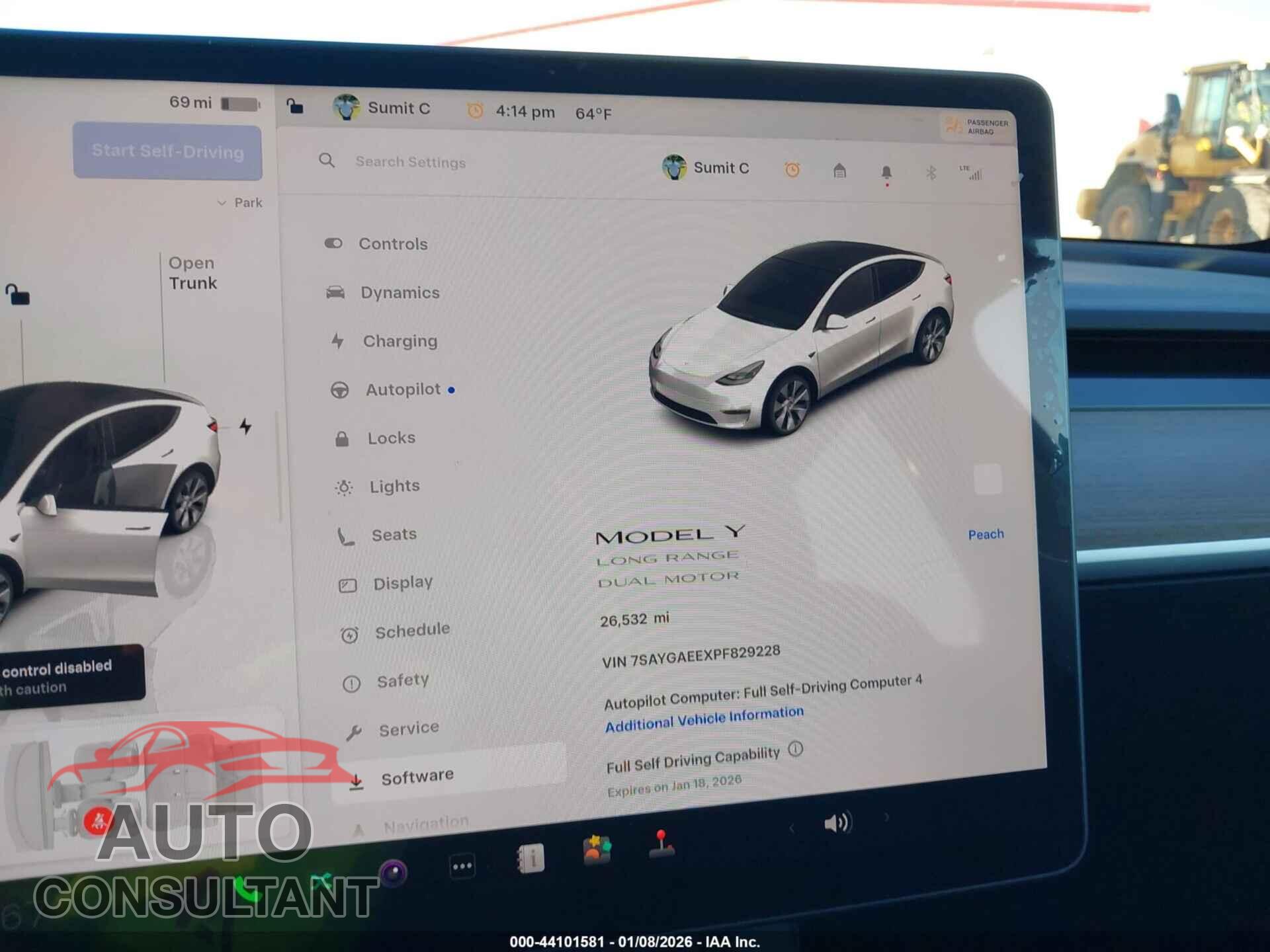 TESLA MODEL Y 2023 - 7SAYGAEEXPF829228