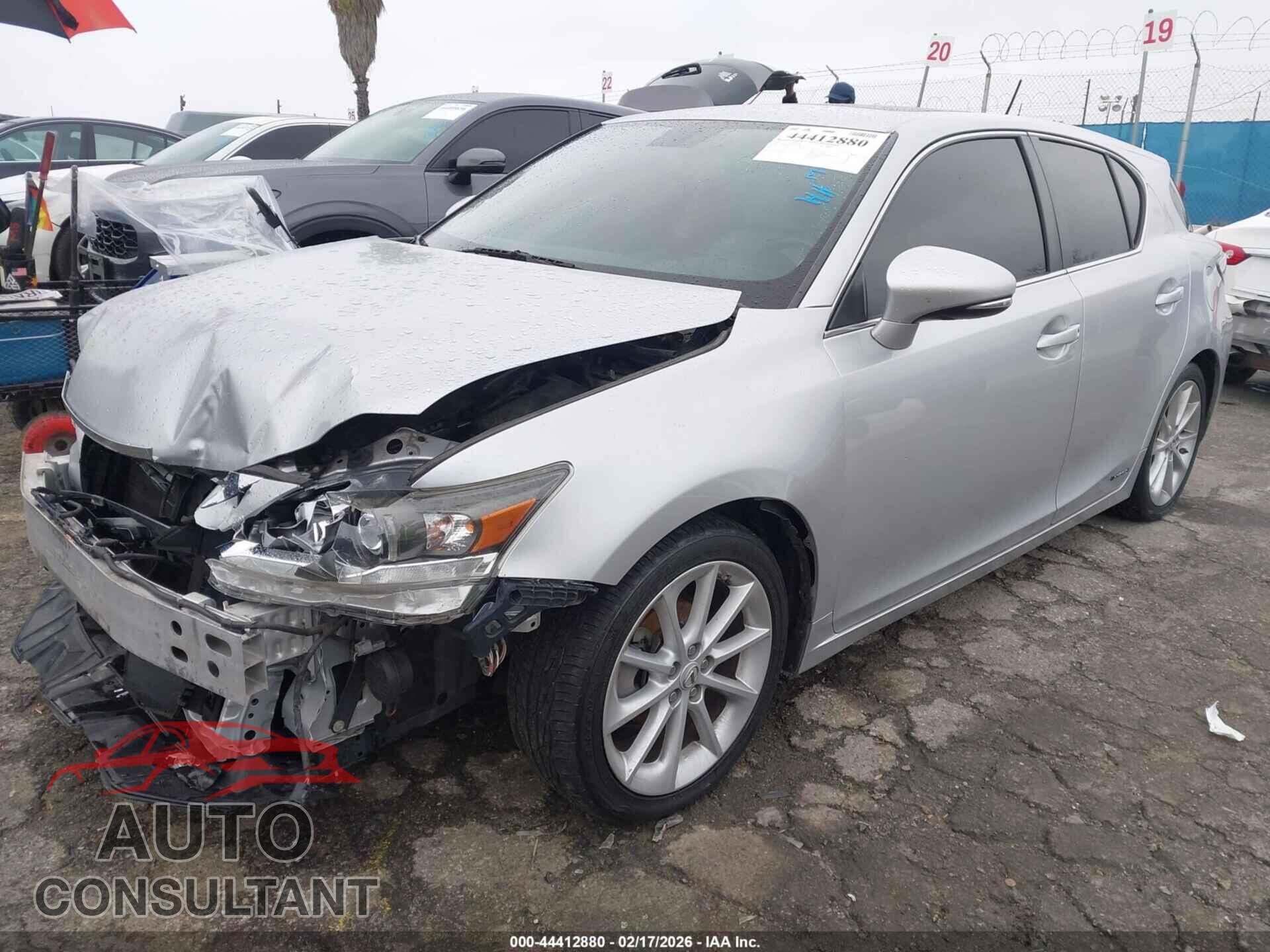 LEXUS CT 200H 2013 - JTHKD5BH1D2173404