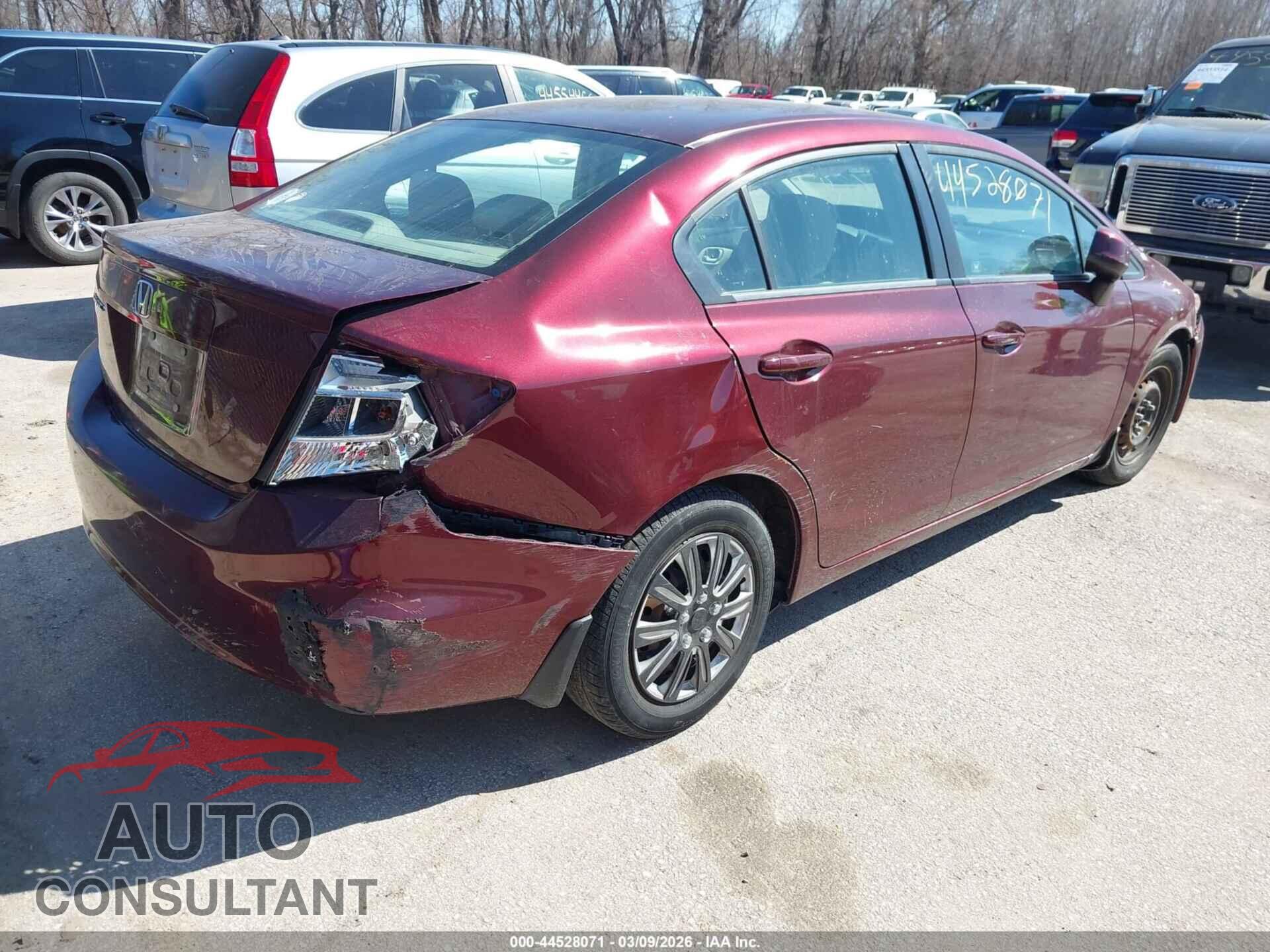 HONDA CIVIC 2012 - 19XFB2F57CE066317