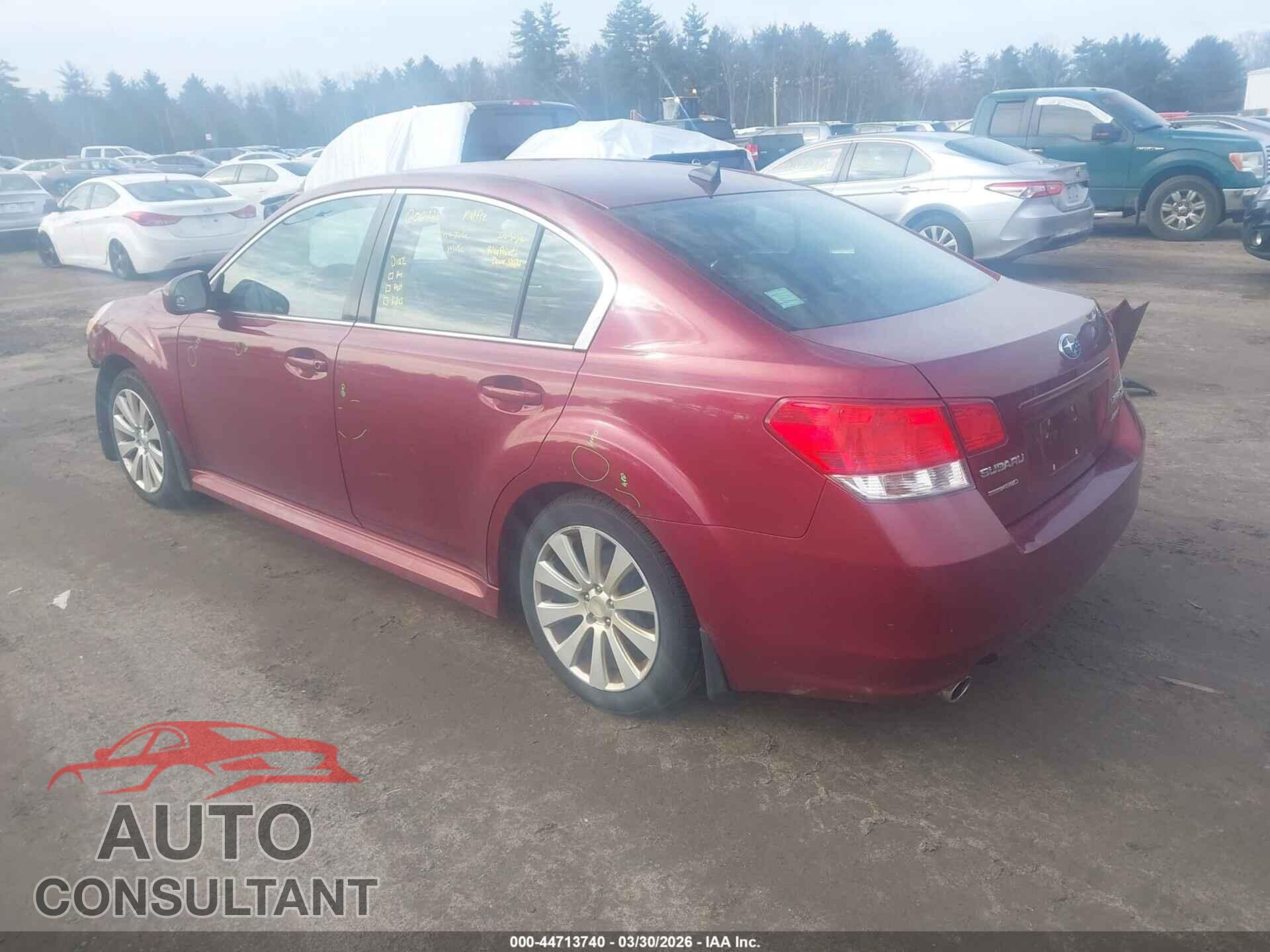 SUBARU LEGACY 2011 - 4S3BMBK62B3227671