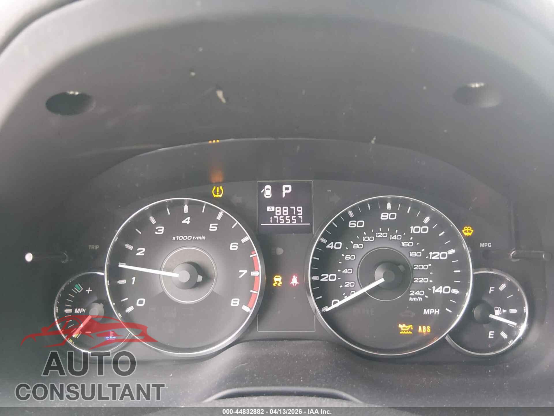 SUBARU OUTBACK 2012 - 4S4BRCACXC3207101