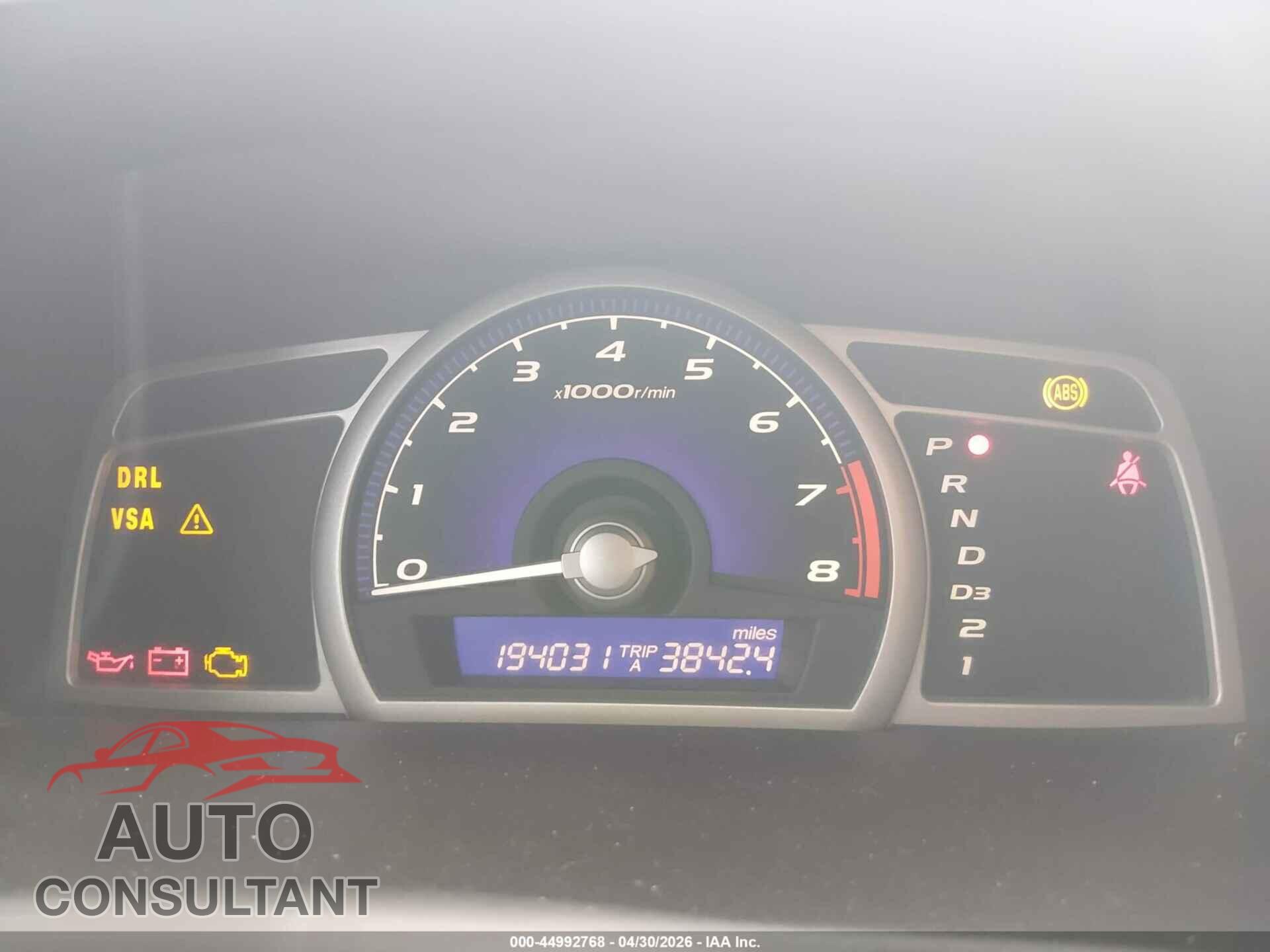 HONDA CIVIC 2011 - 19XFA1F97BE019058