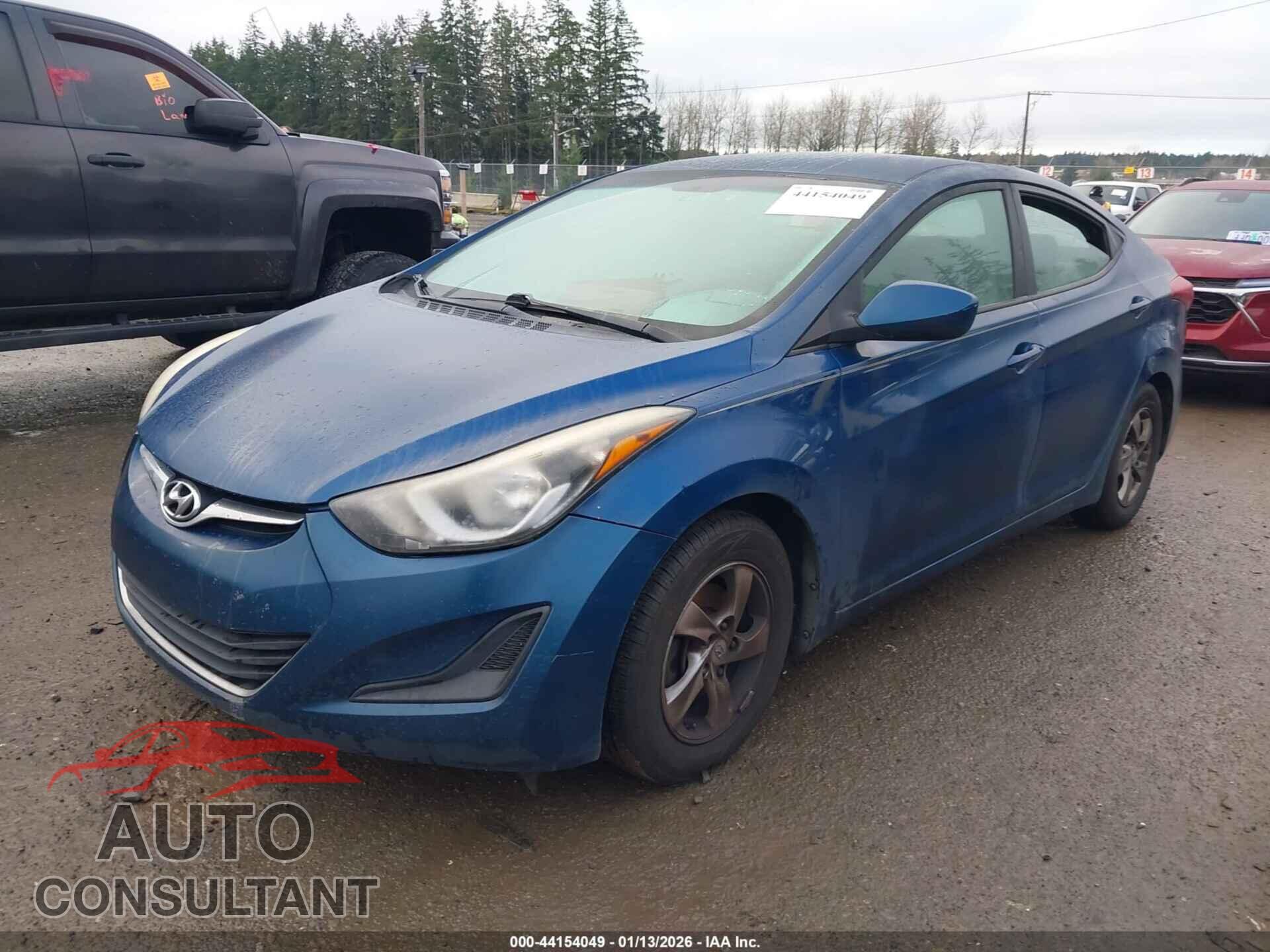 HYUNDAI ELANTRA 2014 - KMHDH4AE7EU199071