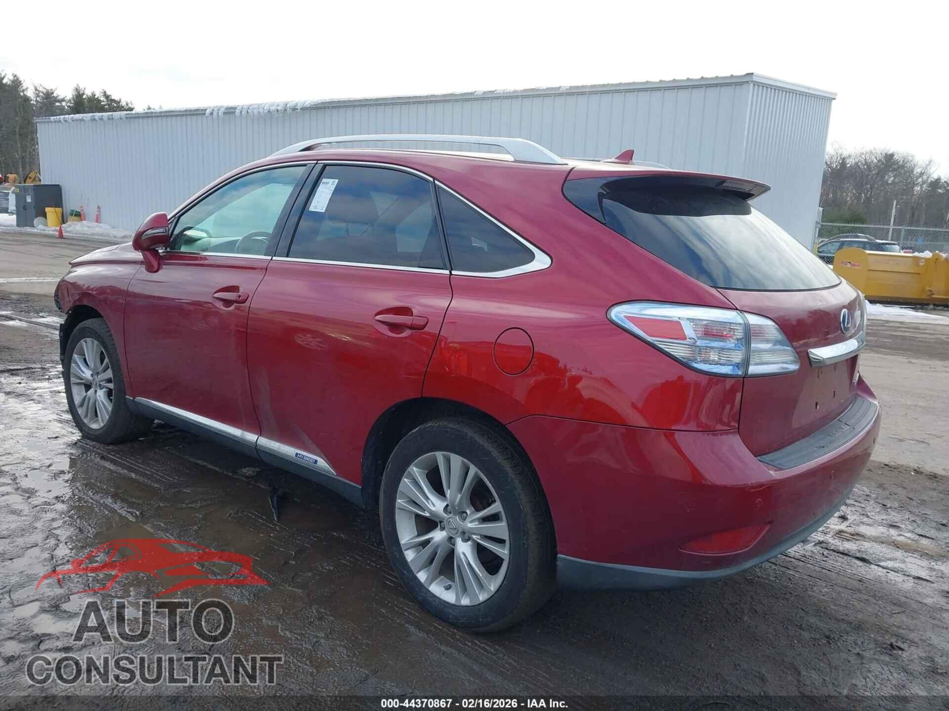 LEXUS RX 450H 2011 - JTJBC1BA0B2045438