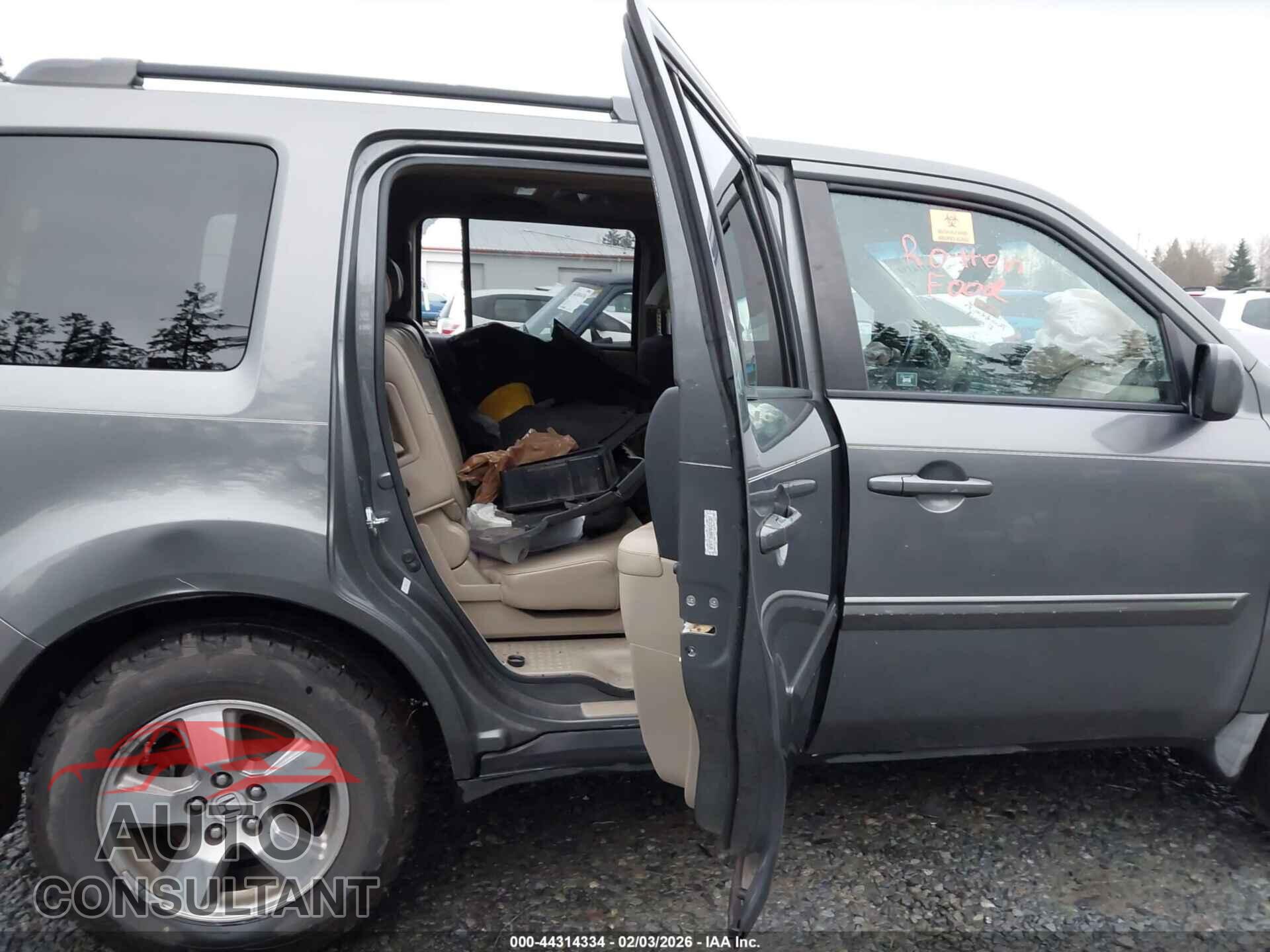 HONDA PILOT 2009 - 5FNYF38659B024207