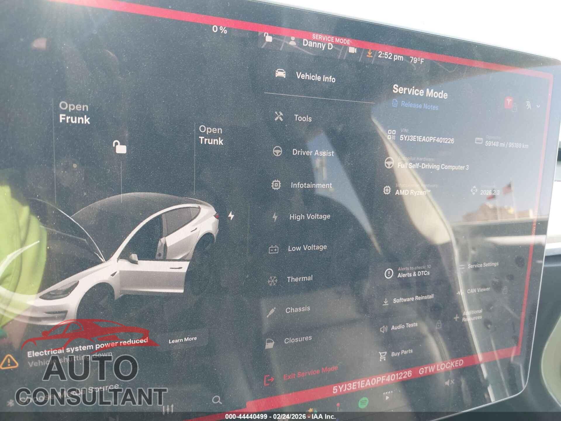 TESLA MODEL 3 2023 - 5YJ3E1EA0PF401226
