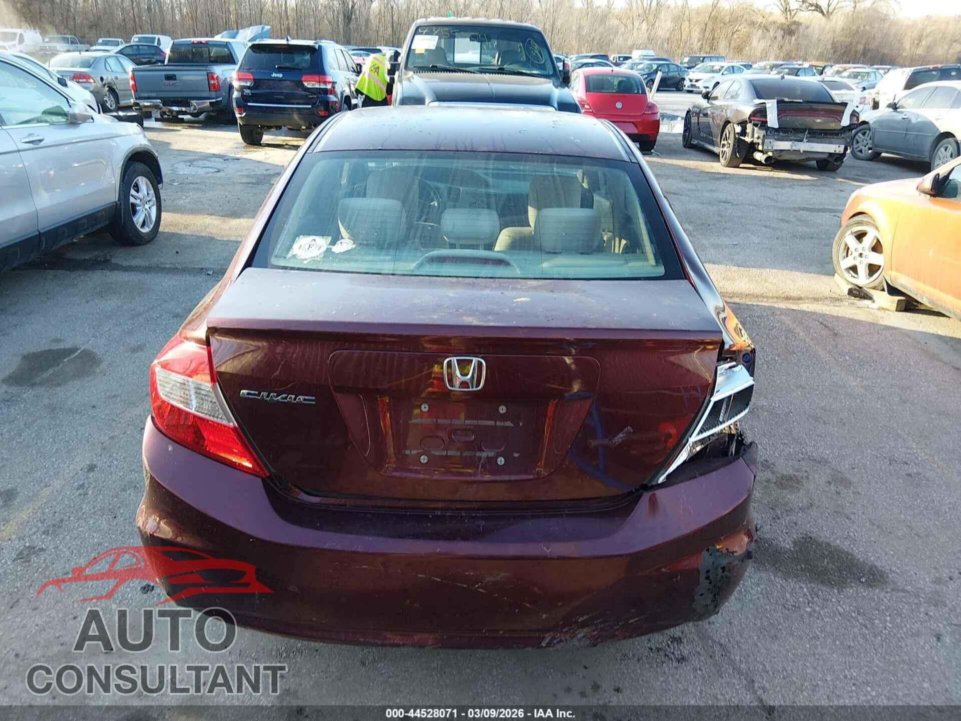 HONDA CIVIC 2012 - 19XFB2F57CE066317