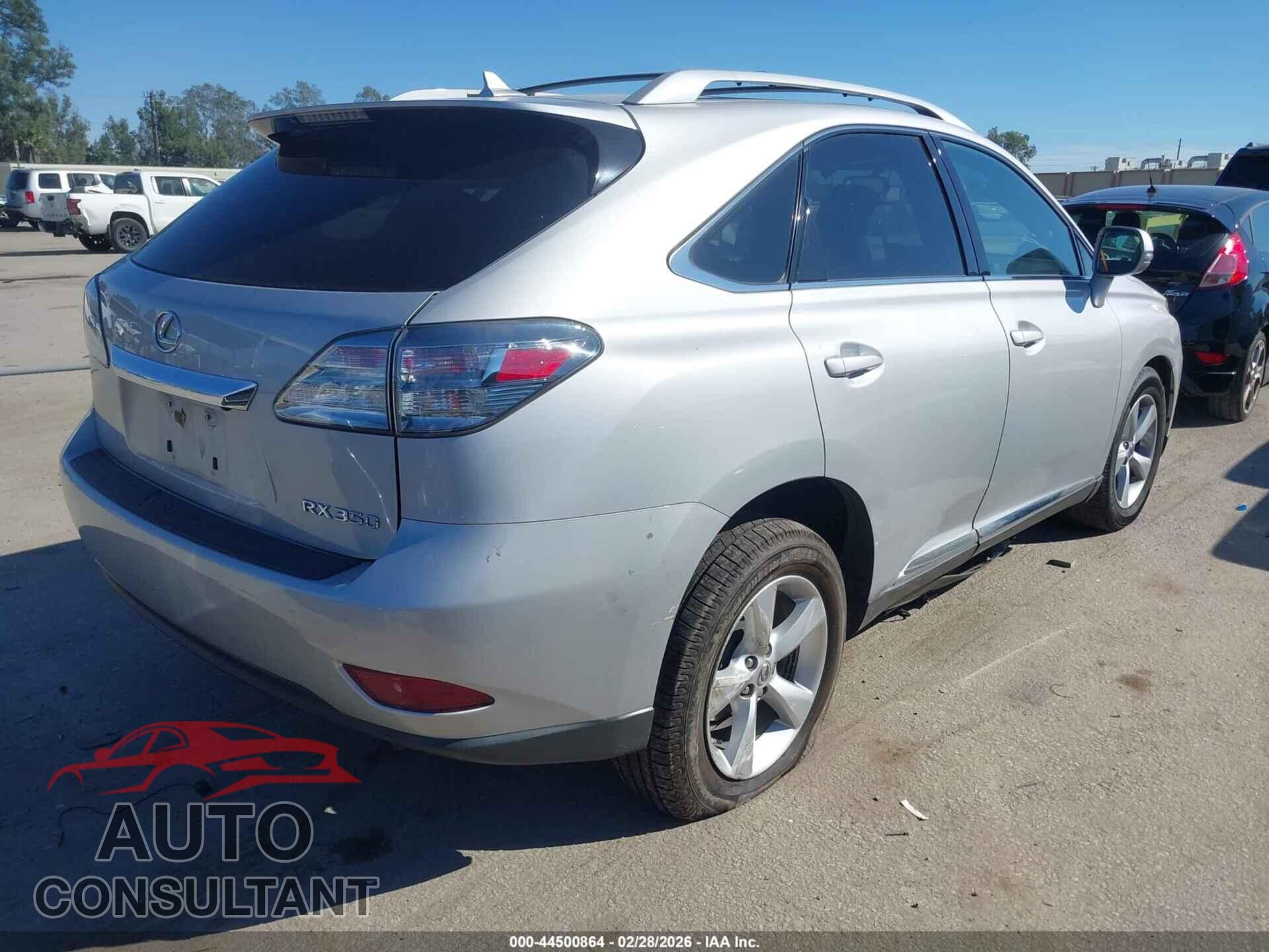 LEXUS RX 350 2011 - 2T2BK1BA7BC096325