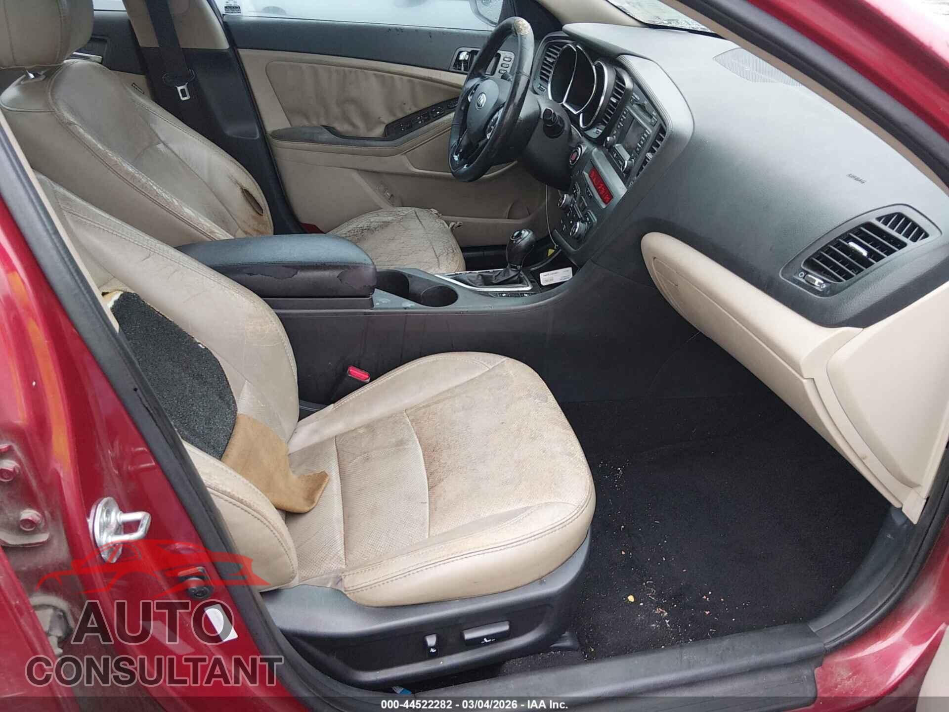 KIA OPTIMA 2013 - 5XXGN4A78DG111435