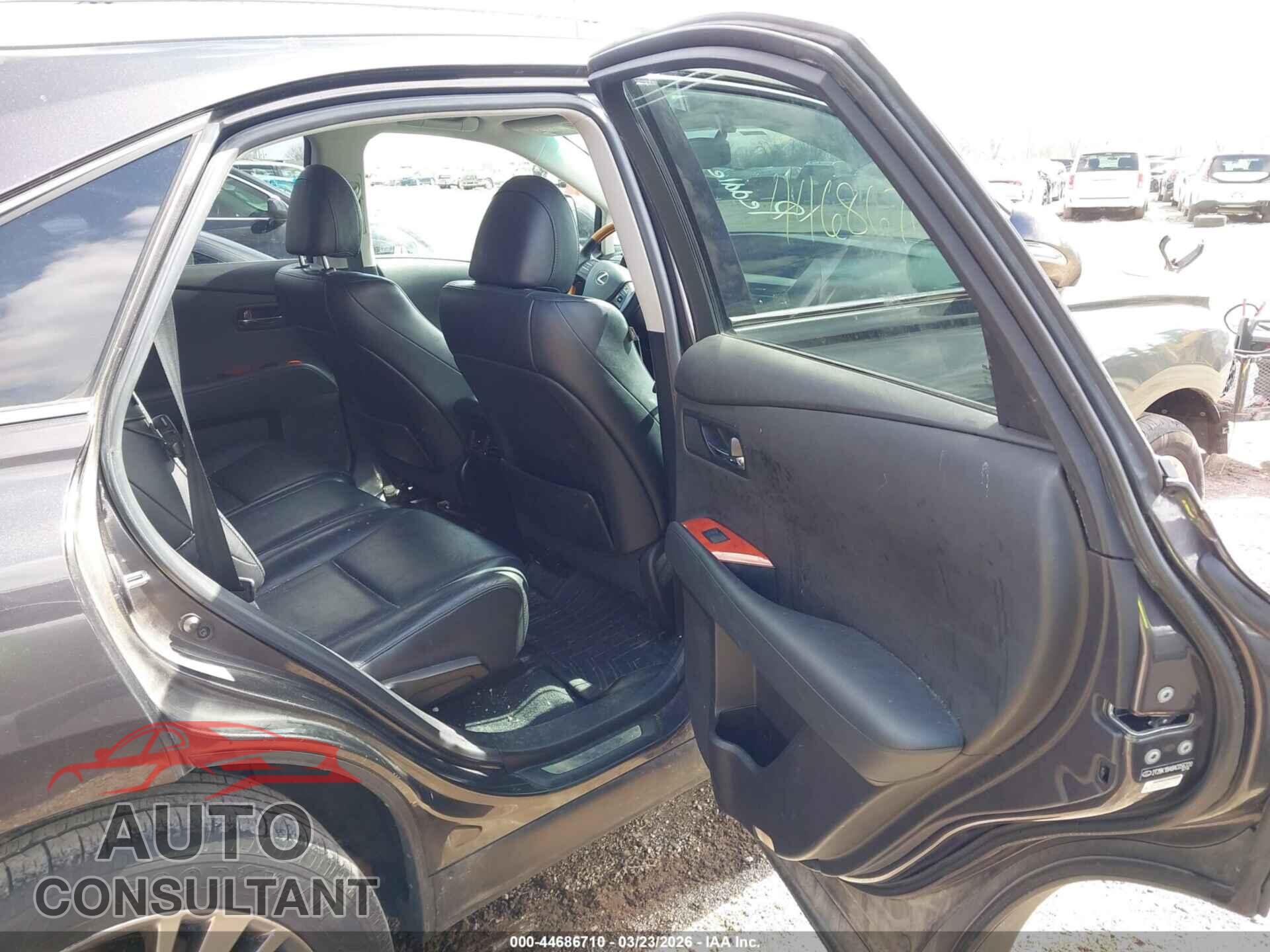 LEXUS RX 350 2010 - 2T2BK1BA8AC056320