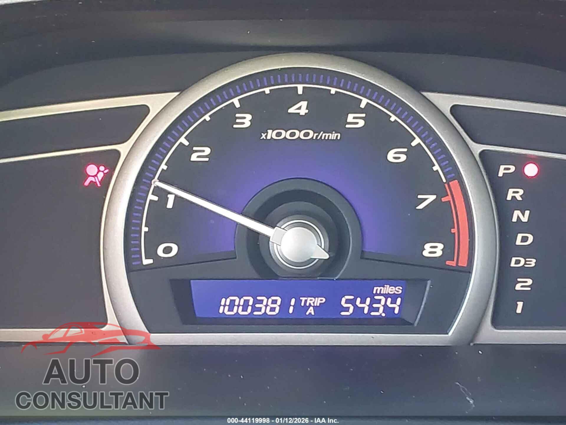 HONDA CIVIC 2010 - 2HGFA1F63AH313471
