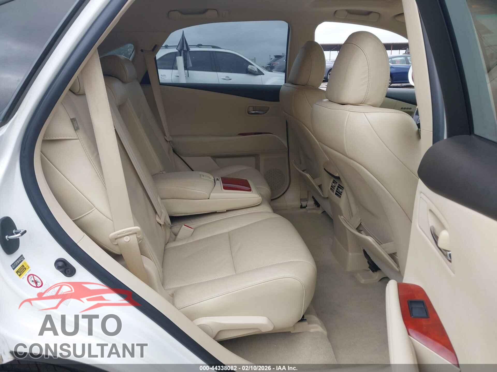 LEXUS RX 350 2010 - 2T2ZK1BA1AC032911