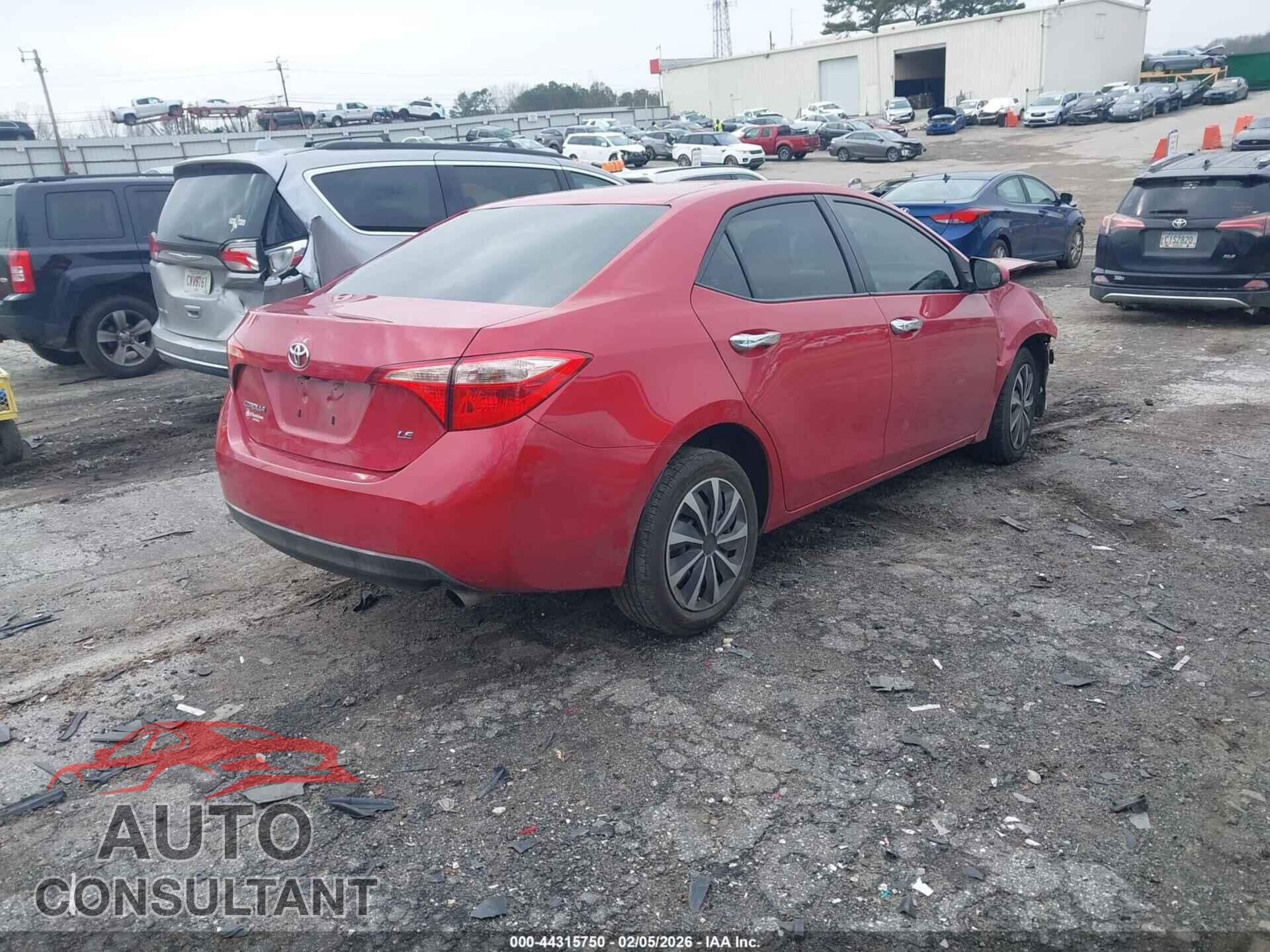 TOYOTA COROLLA 2017 - 2T1BURHE4HC807009
