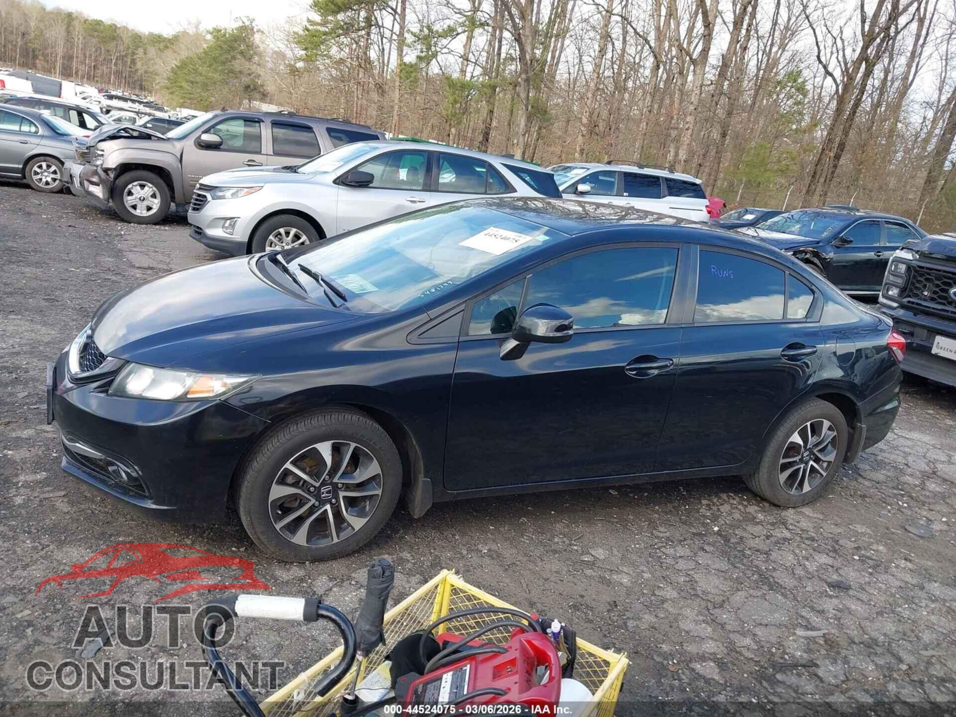 HONDA CIVIC 2013 - 19XFB2F95DE212489