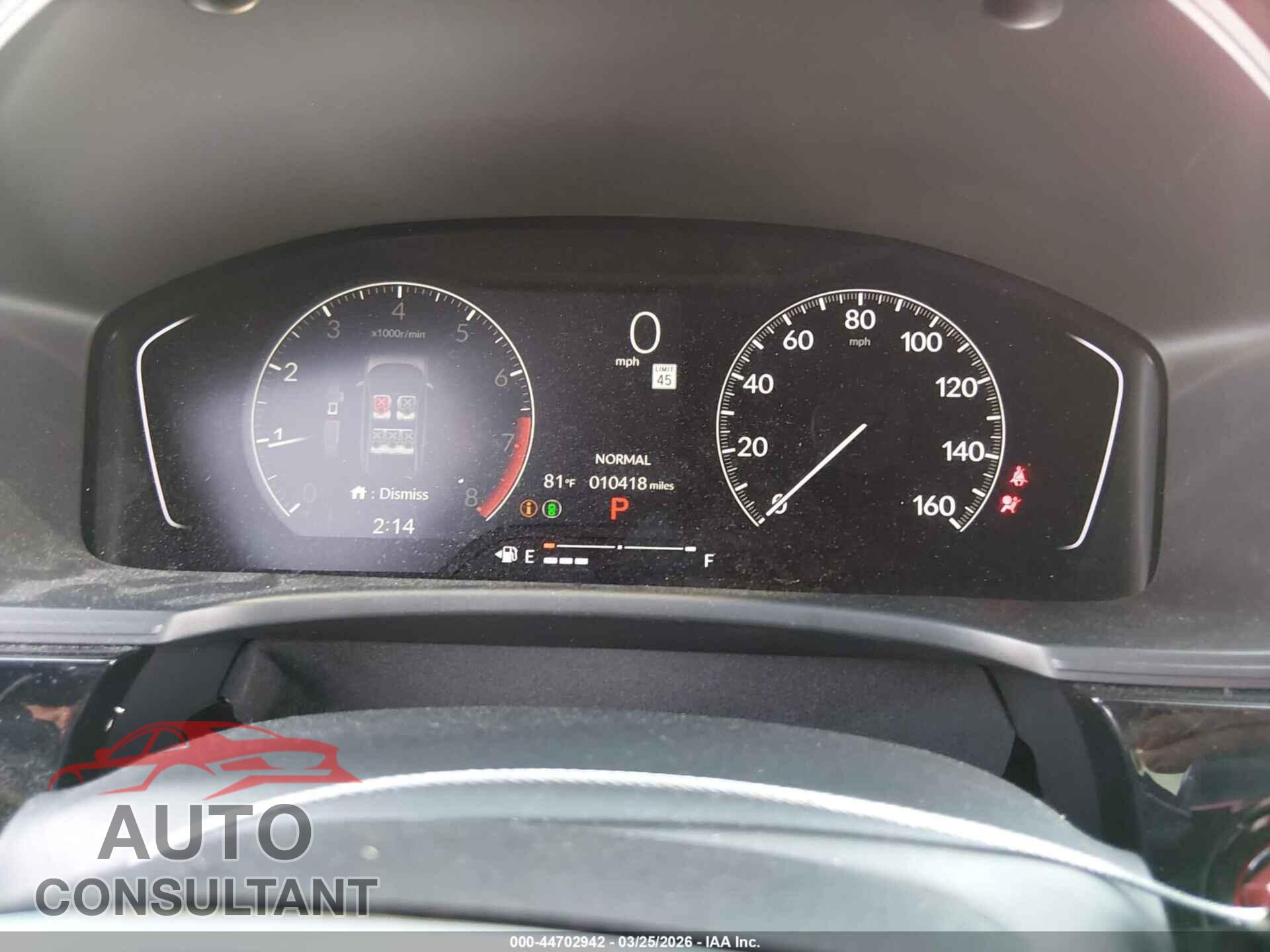 HONDA CIVIC 2026 - 2HGFE2F59TH504395