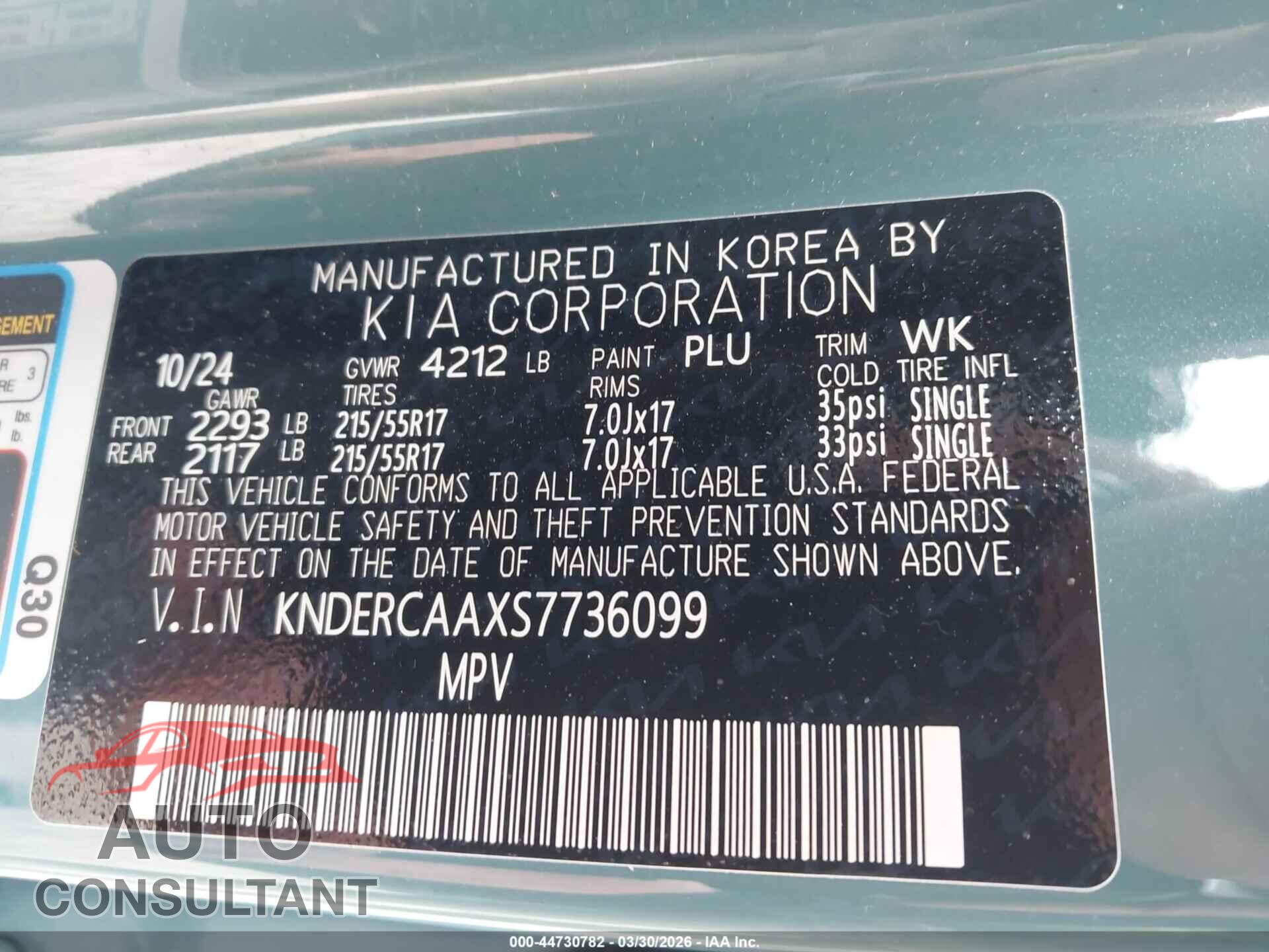 KIA SELTOS 2025 - KNDERCAAXS7736099