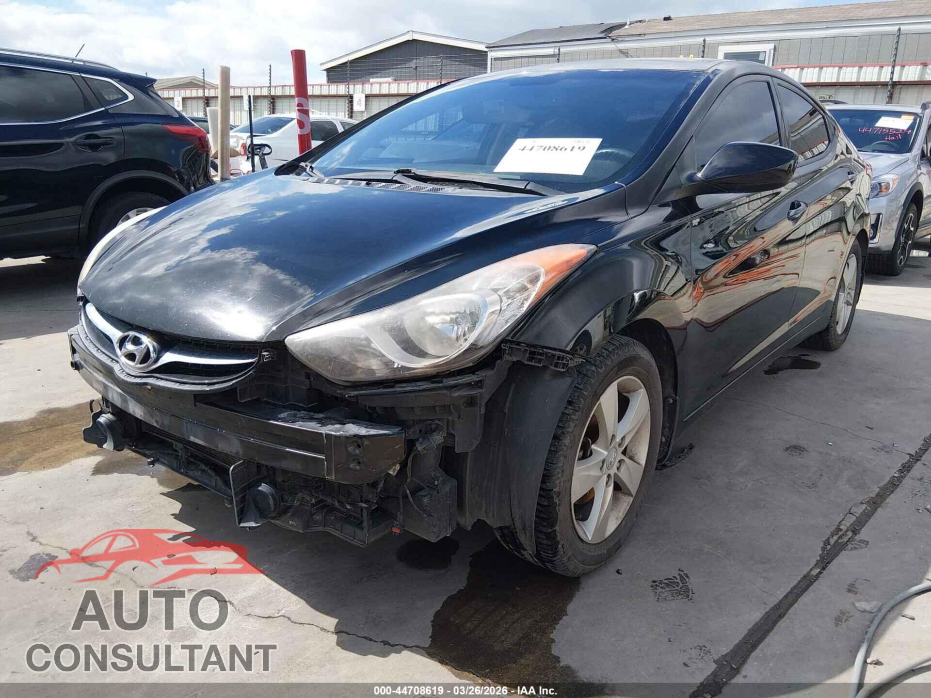 HYUNDAI ELANTRA 2013 - KMHDH4AEXDU664232