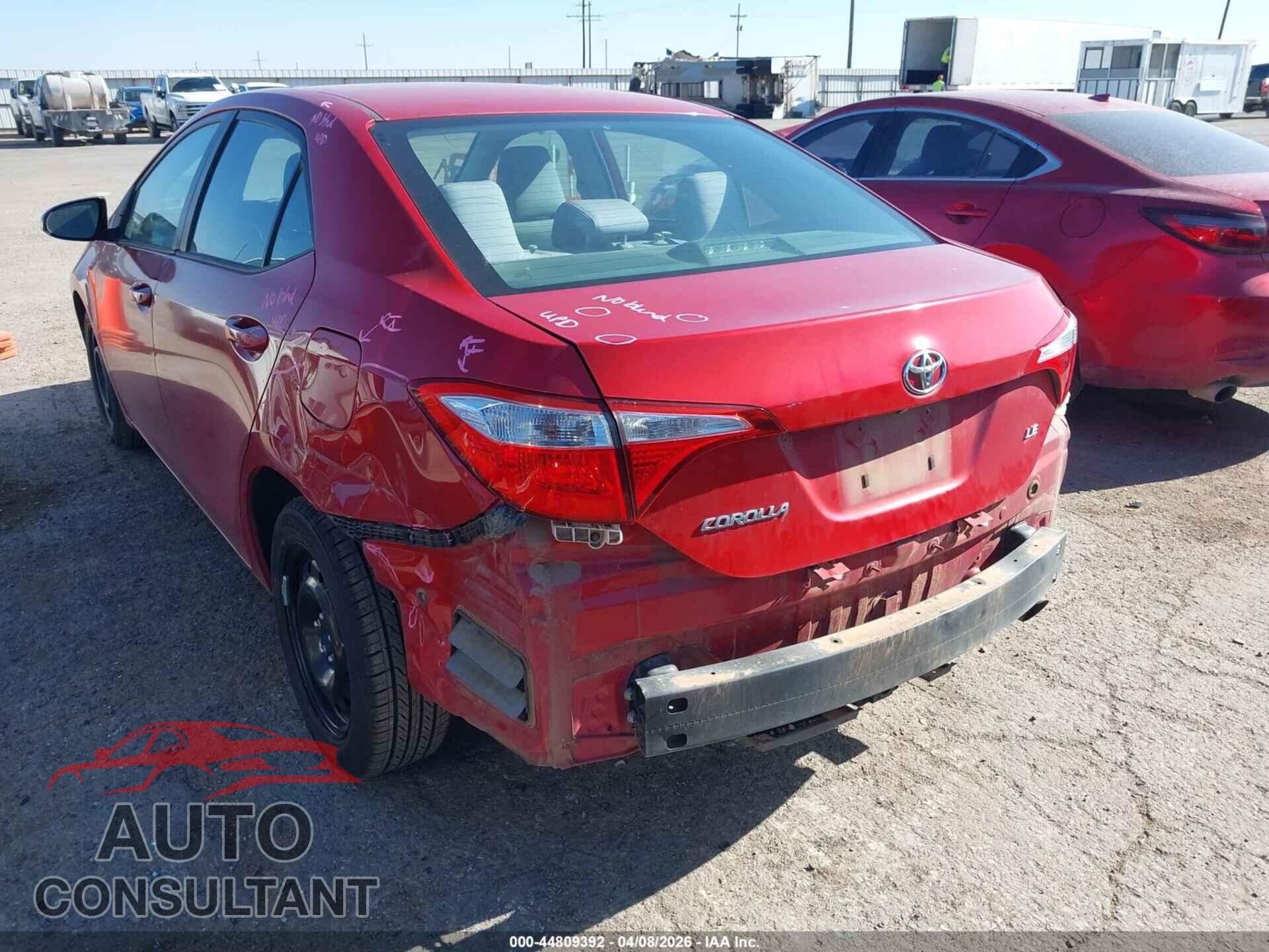 TOYOTA COROLLA 2015 - 2T1BURHE3FC406855