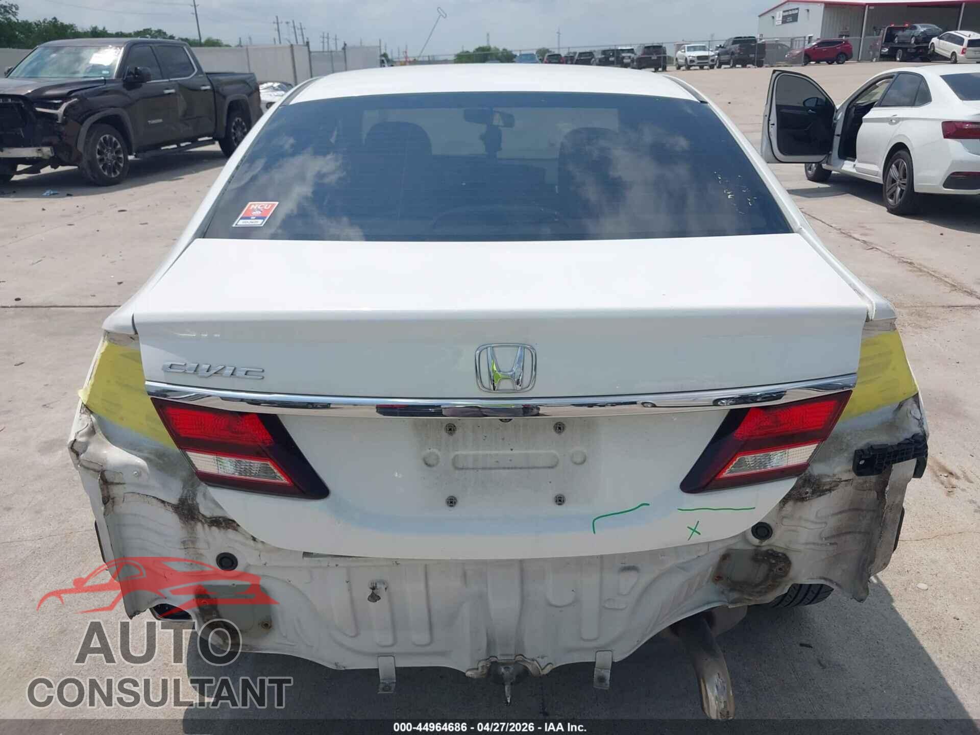 HONDA CIVIC 2013 - 19XFB2F83DE078895