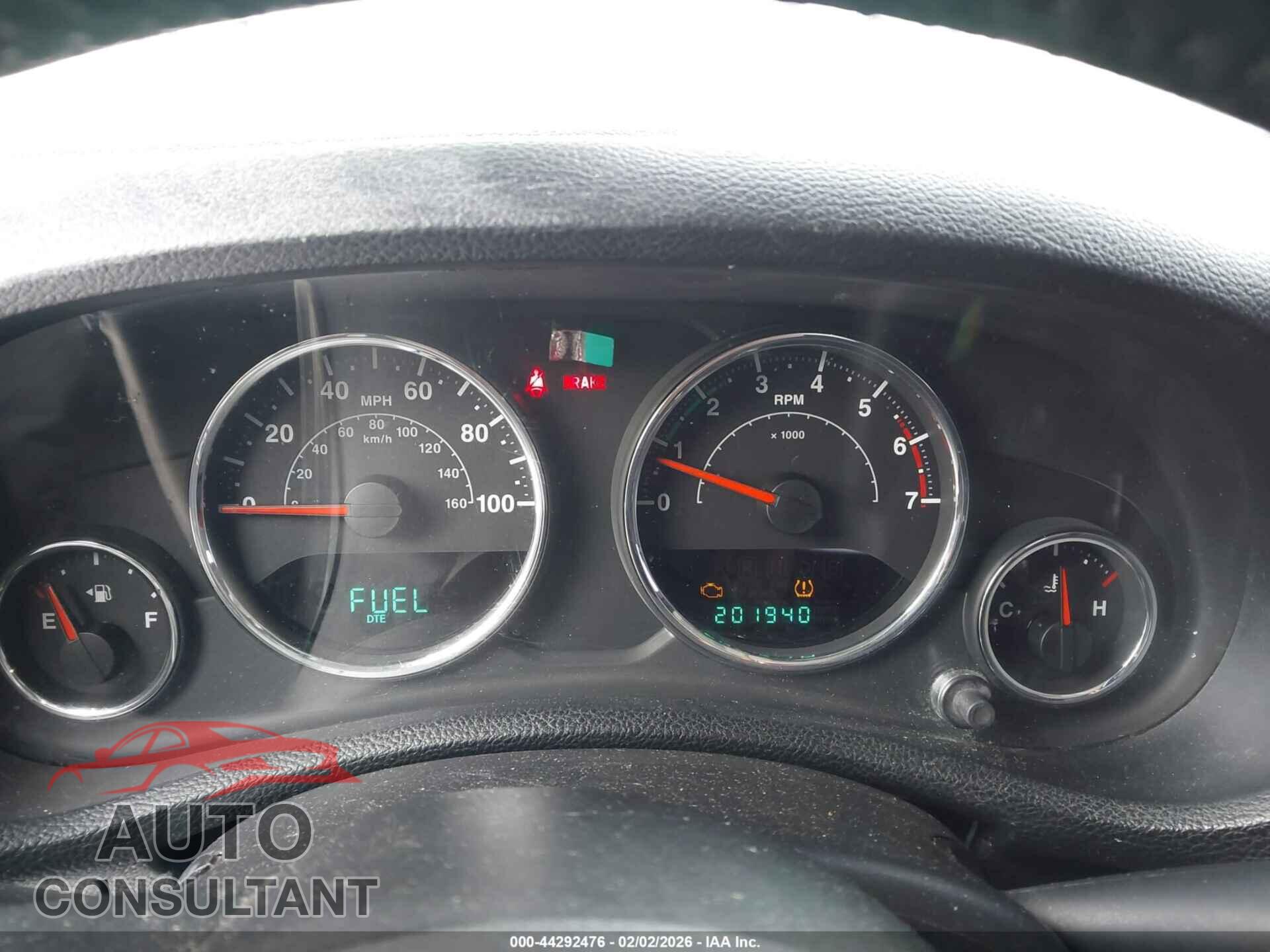 JEEP WRANGLER 2011 - 1J4AA2D1XBL552004