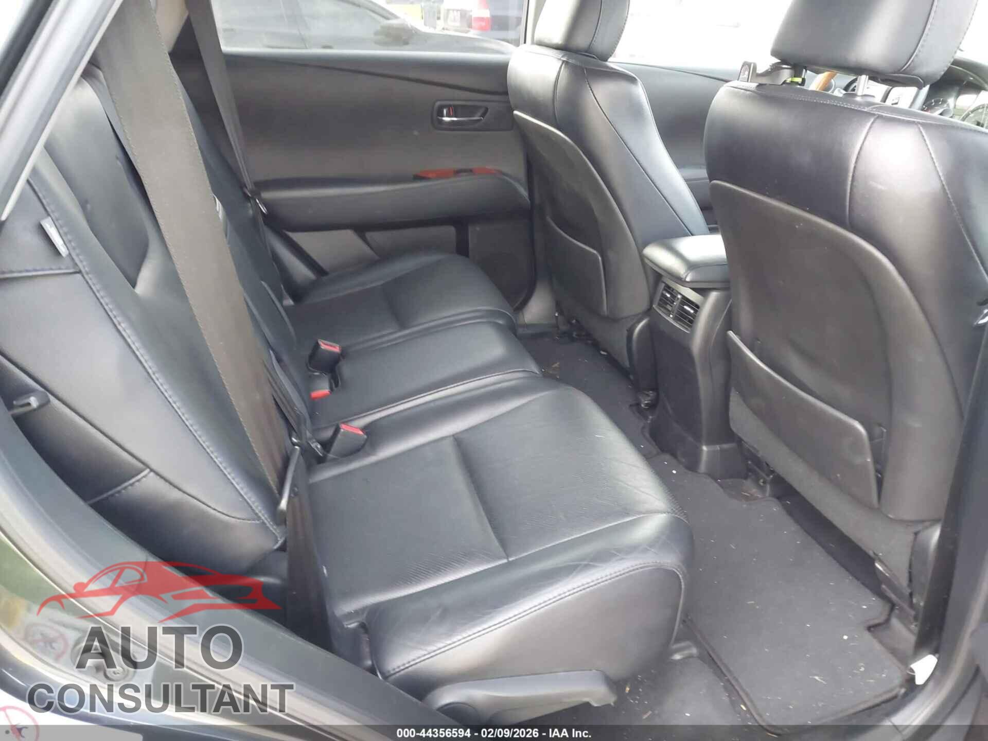 LEXUS RX 350 2010 - 2T2BK1BA7AC010056