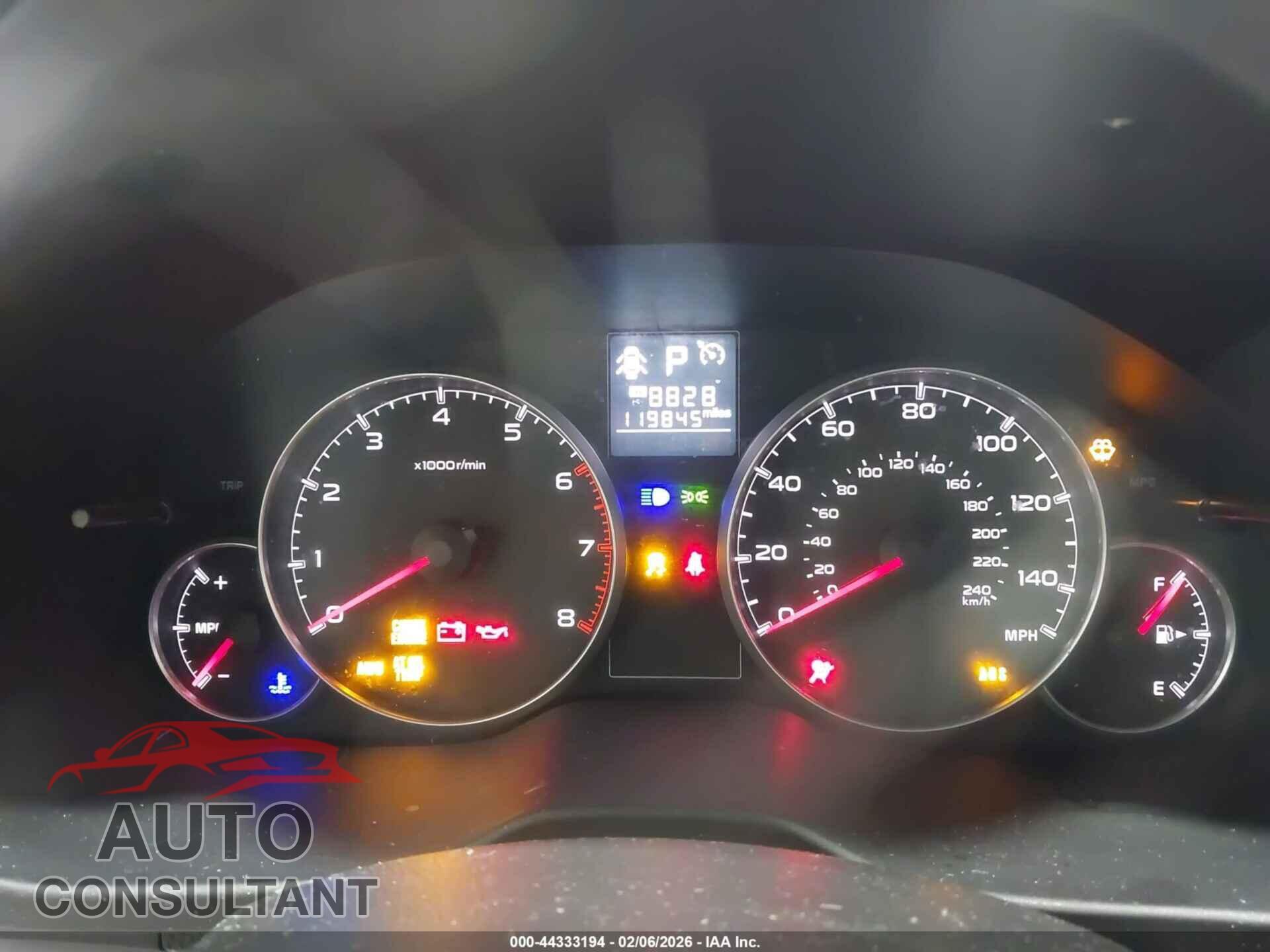 SUBARU OUTBACK 2014 - 4S4BRBAC3E3276953