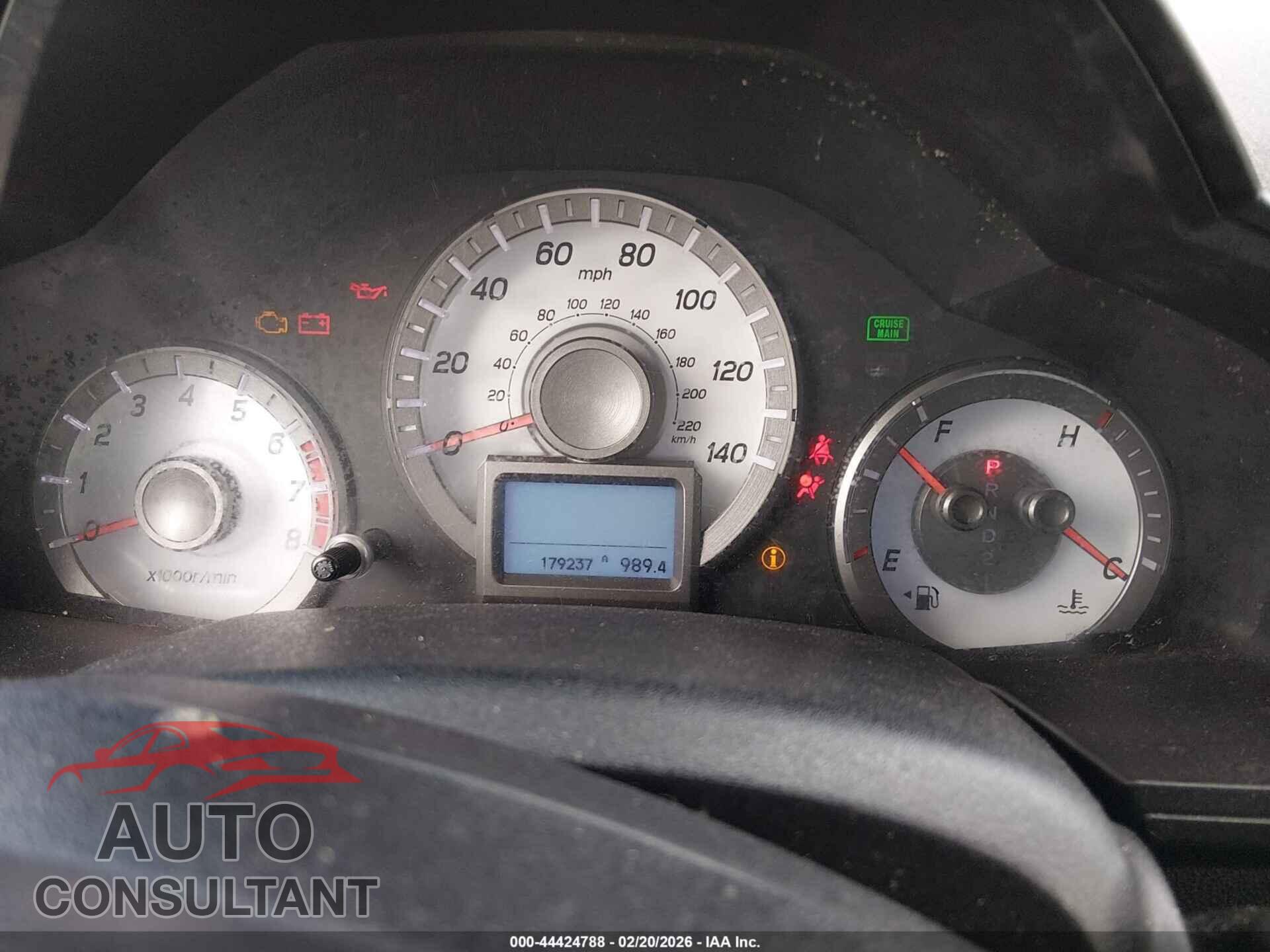 HONDA PILOT 2012 - 5FNYF3H99CB043926
