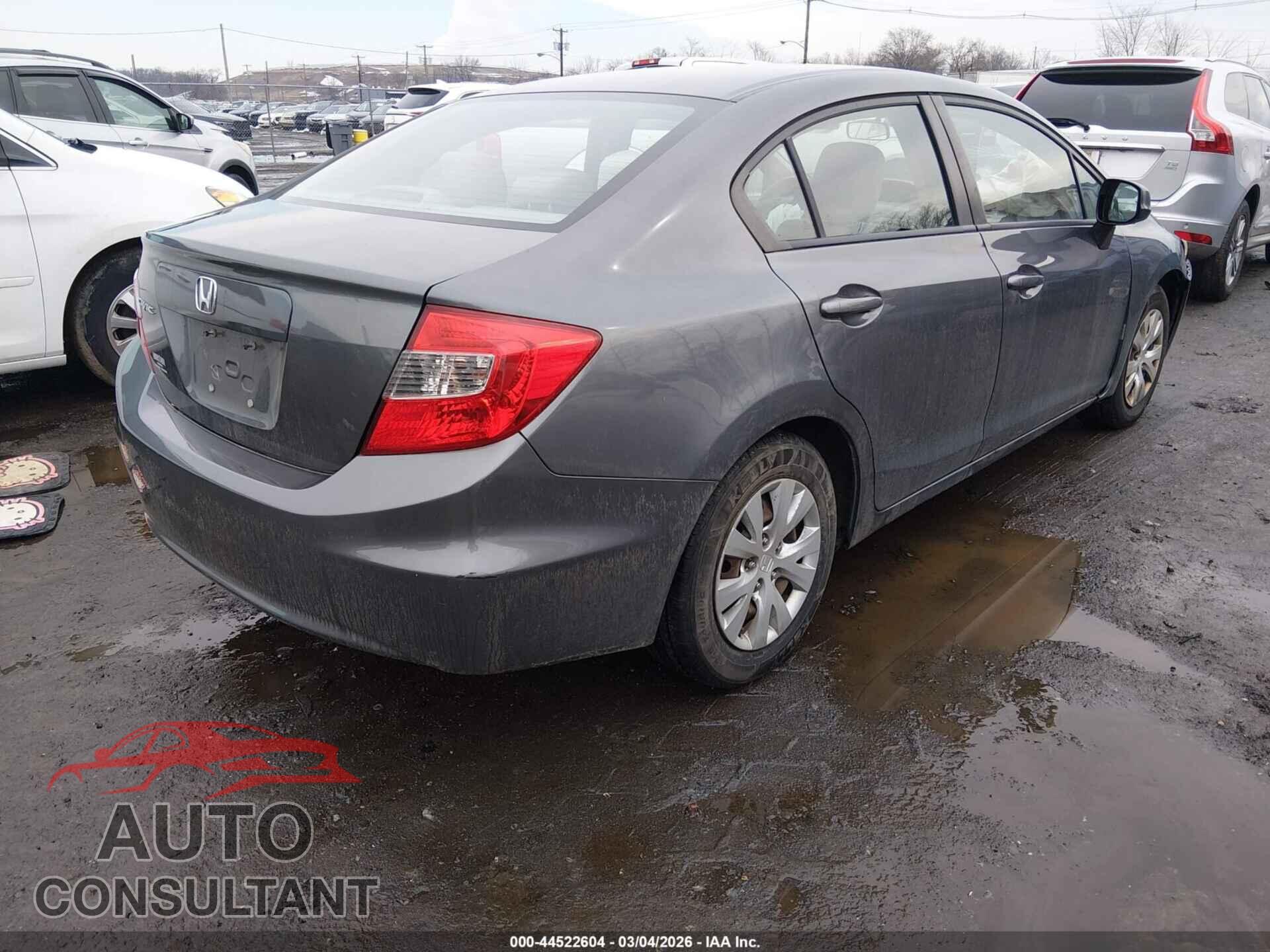 HONDA CIVIC 2012 - 19XFB2F50CE346208