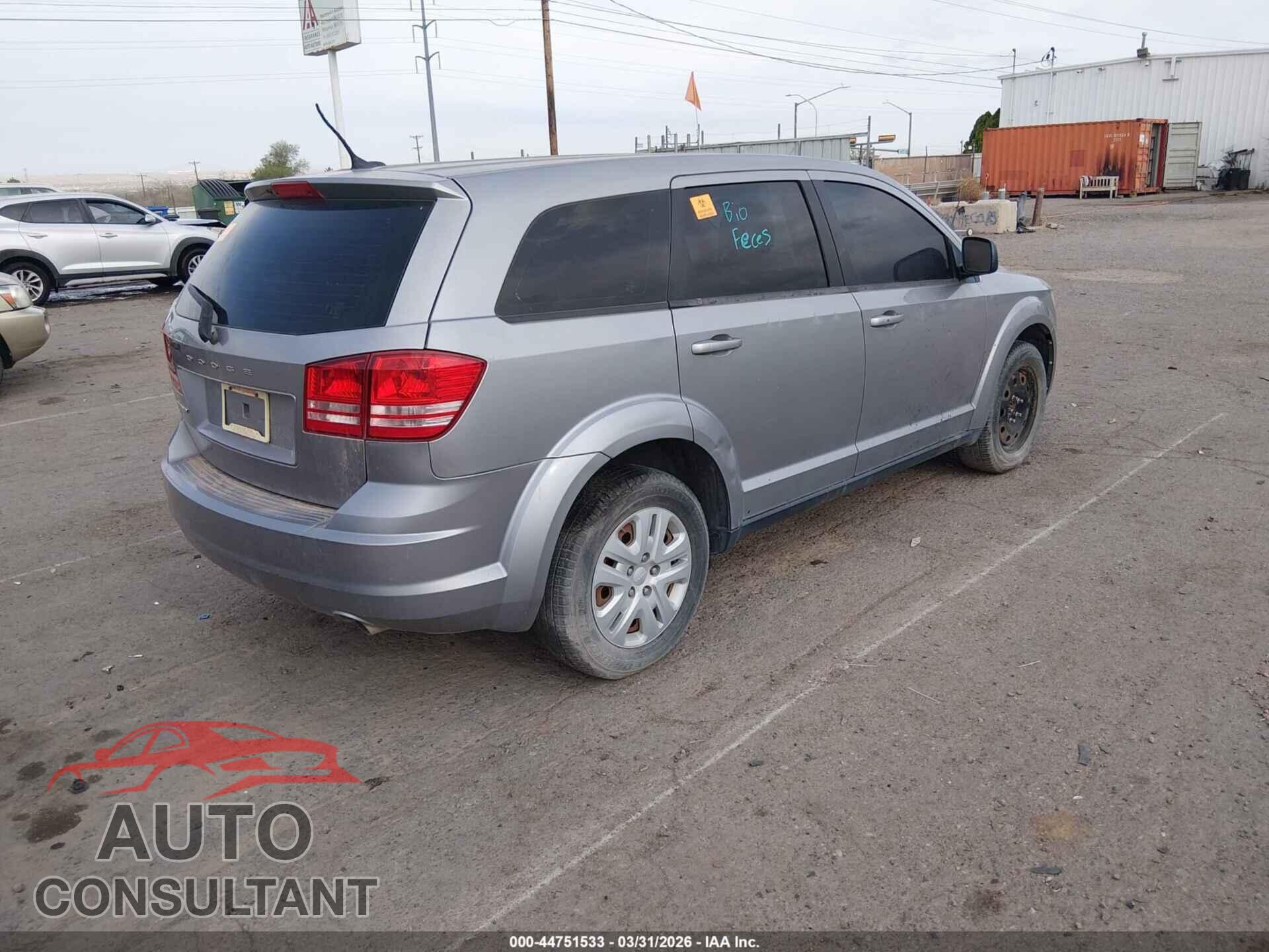 DODGE JOURNEY 2015 - 3C4PDCAB6FT699621