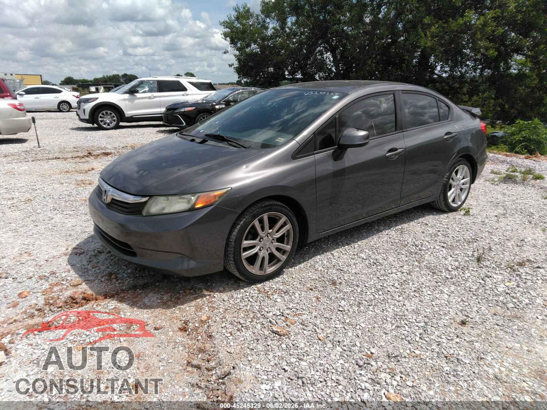 HONDA CIVIC 2012 - 2HGFB2F54CH605899