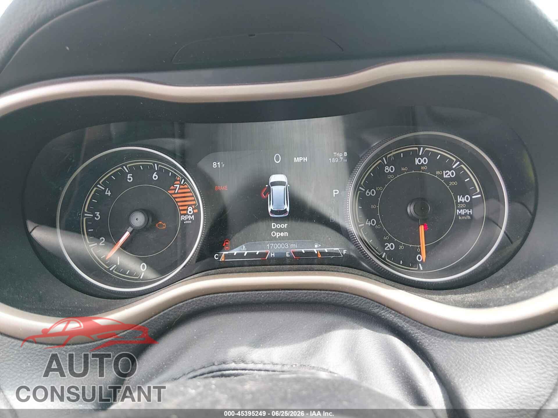 JEEP CHEROKEE 2017 - 1C4PJMDS1HW593892