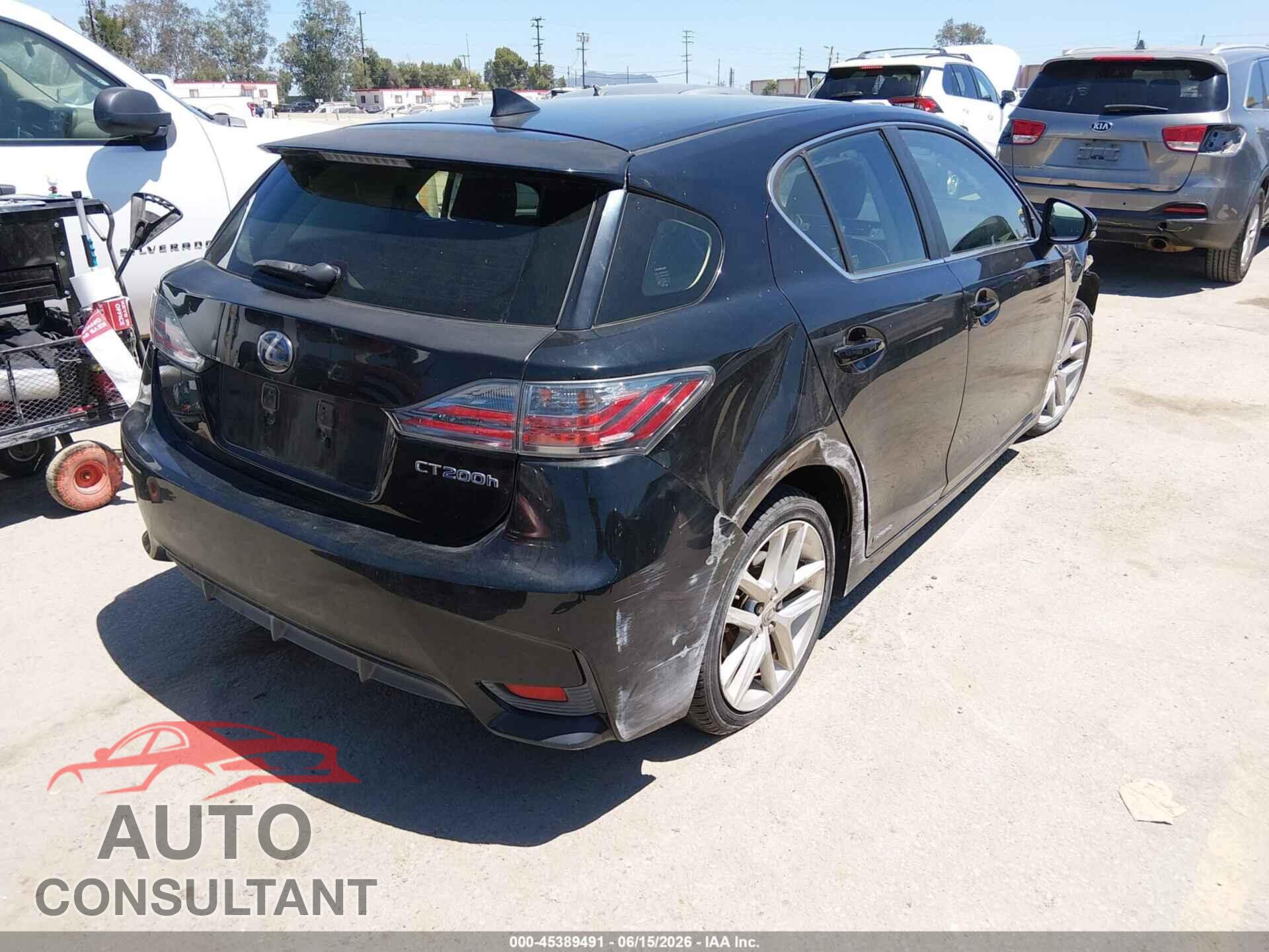 LEXUS CT 200H 2014 - JTHKD5BH4E2175102