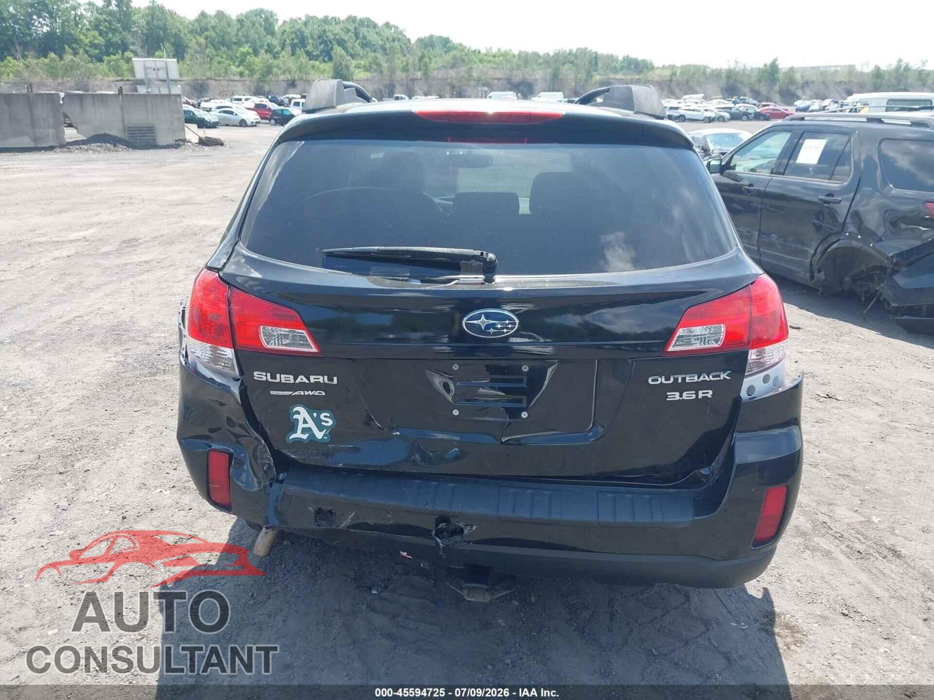 SUBARU OUTBACK 2012 - 4S4BRDAC7C2267896