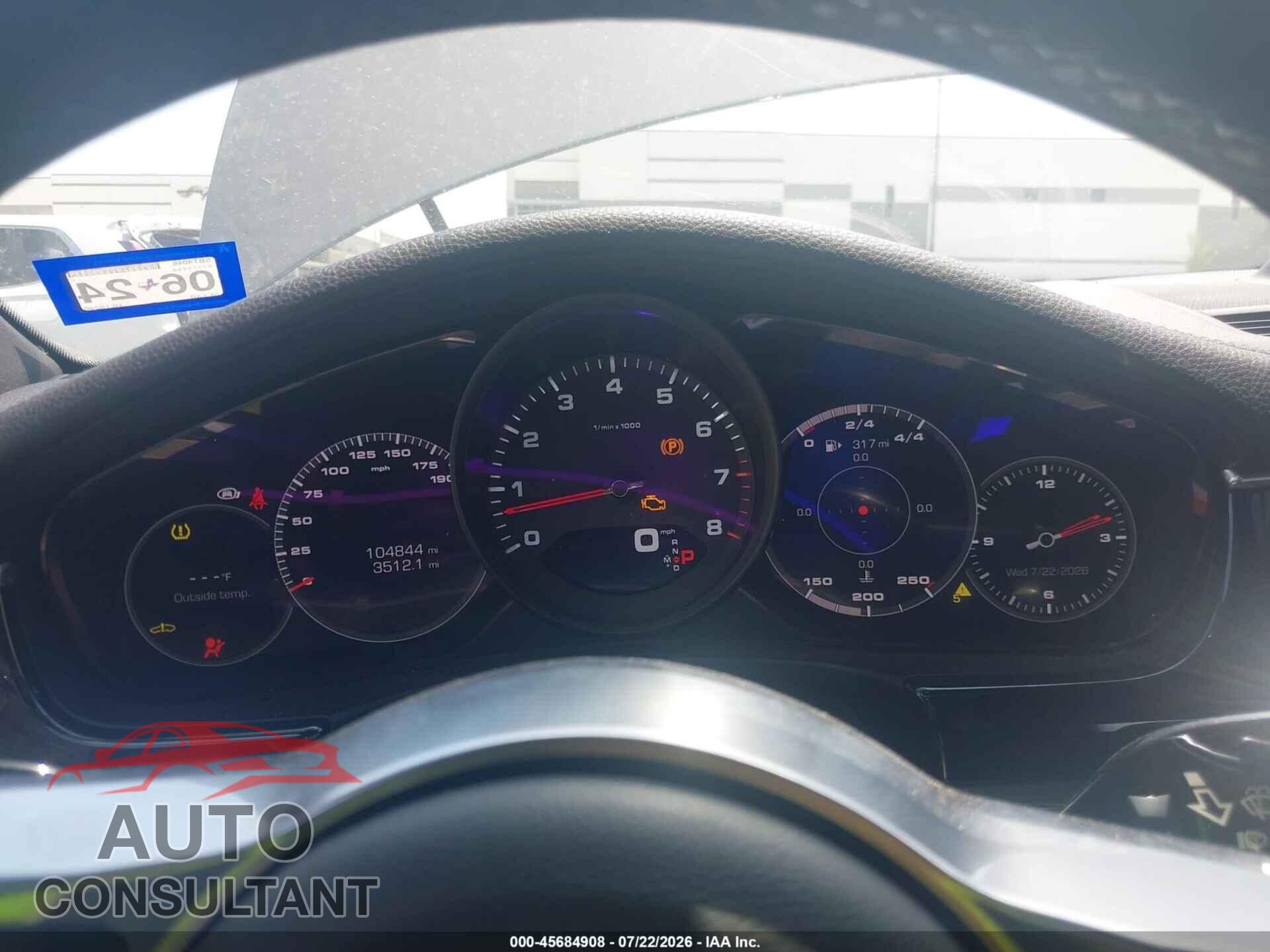 PORSCHE PANAMERA 2017 - WP0AA2A72HL102404