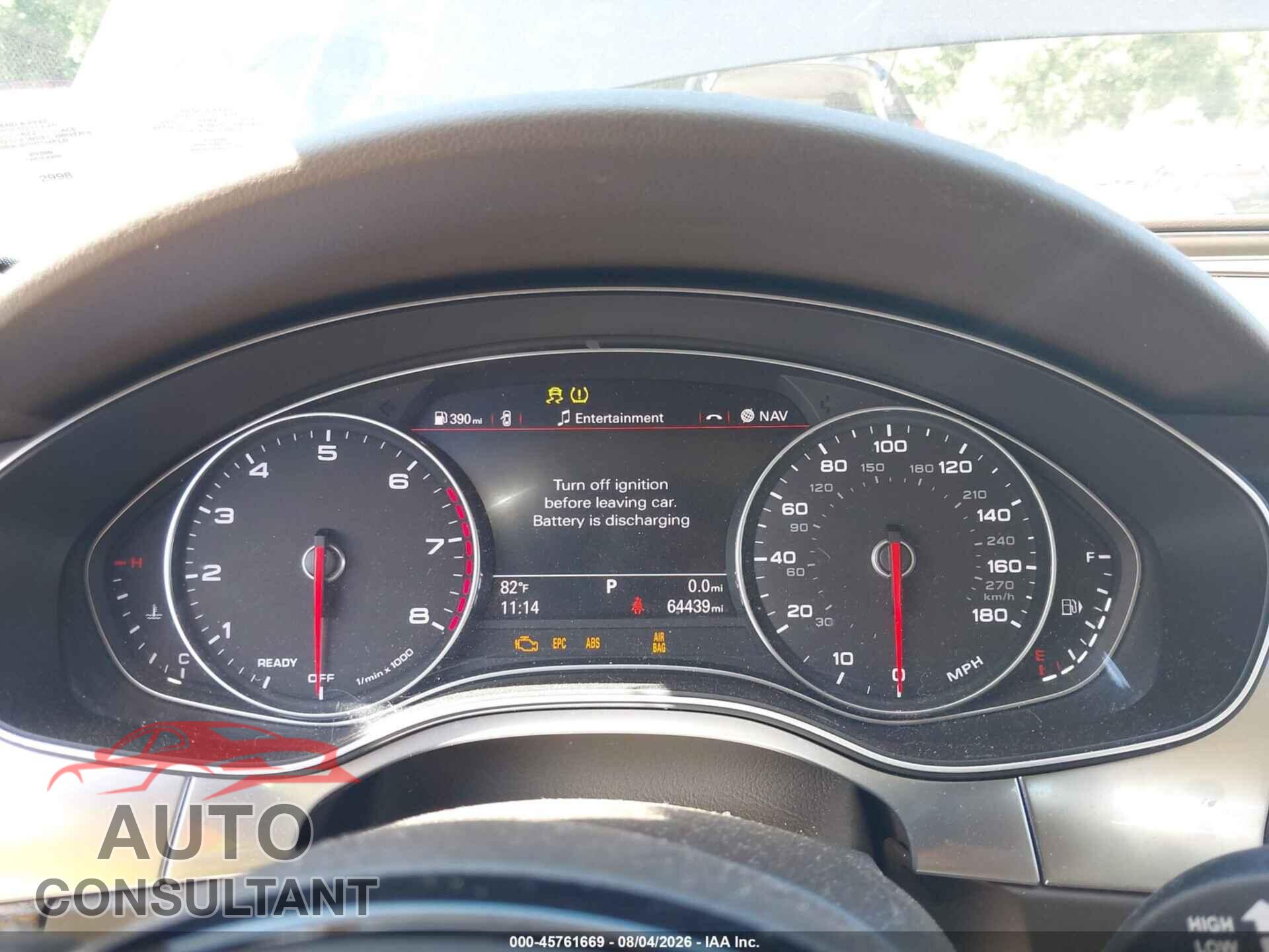 AUDI A6 2016 - WAUFGAFC7GN101723