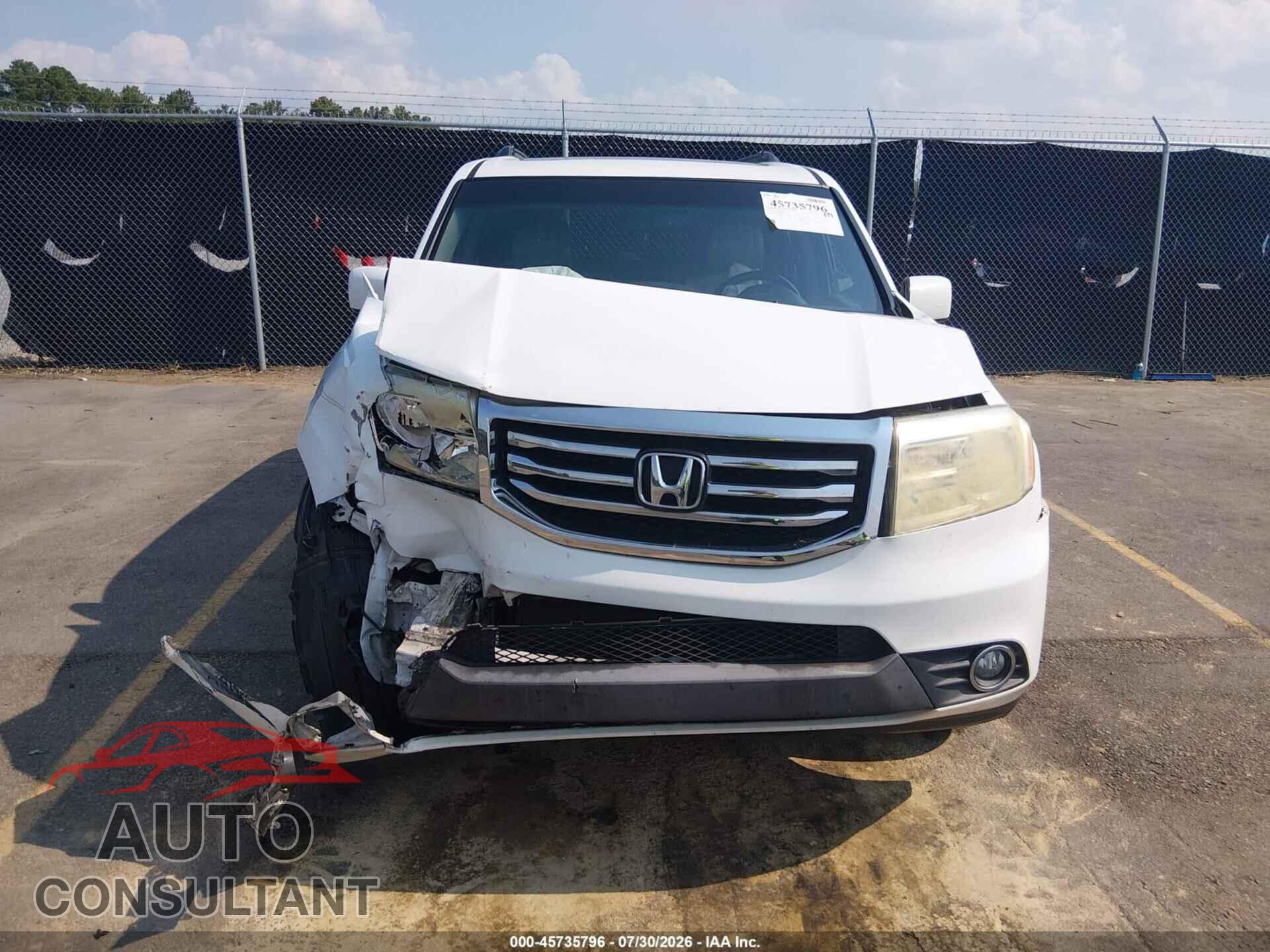 HONDA PILOT 2013 - 5FNYF3H53DB007910