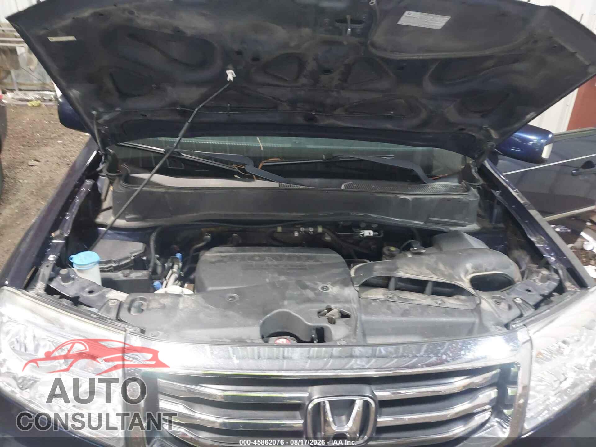 HONDA PILOT 2013 - 5FNYF4H9XDB070561