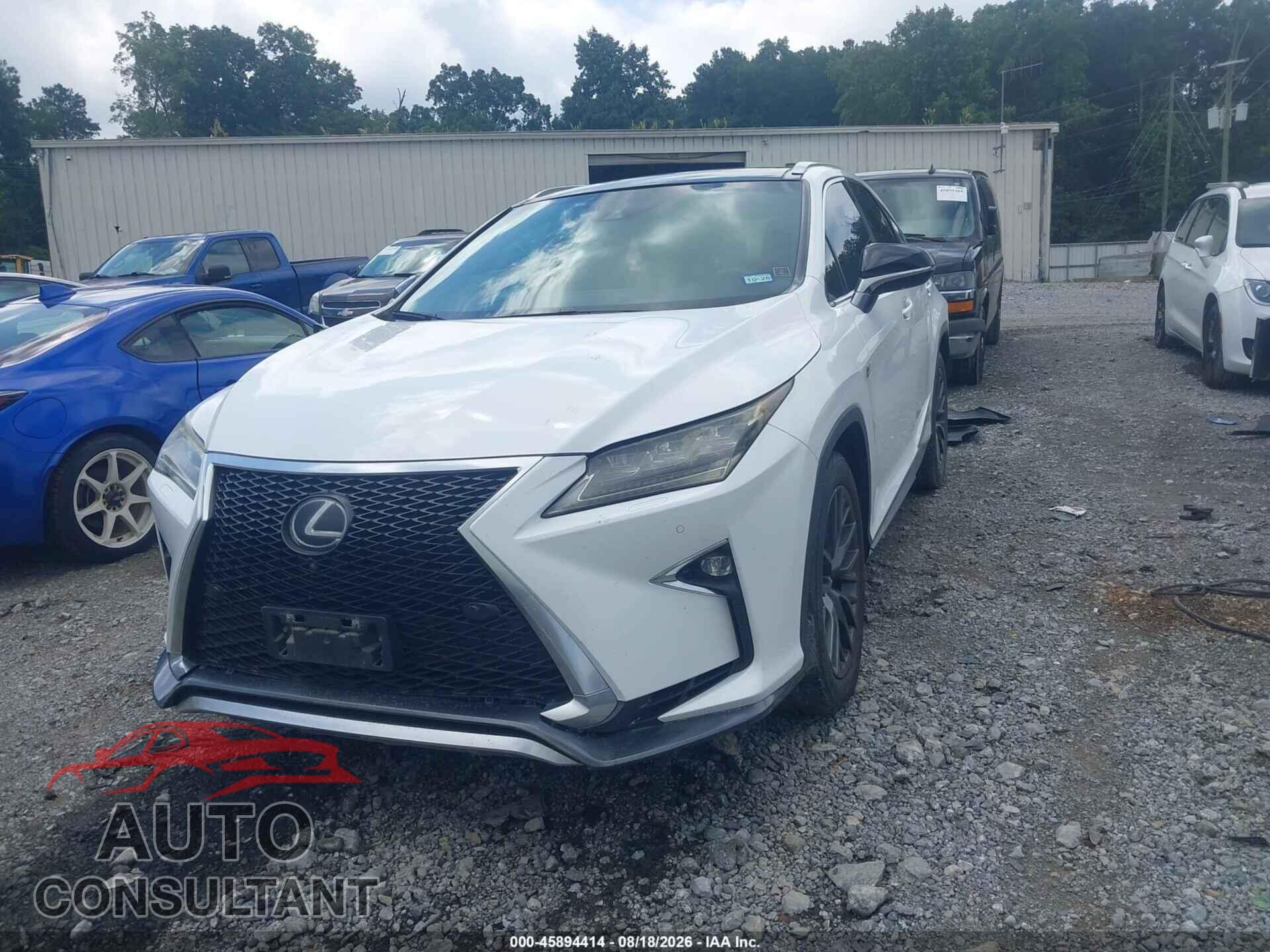 LEXUS RX 350 2017 - 2T2BZMCA2HC104500