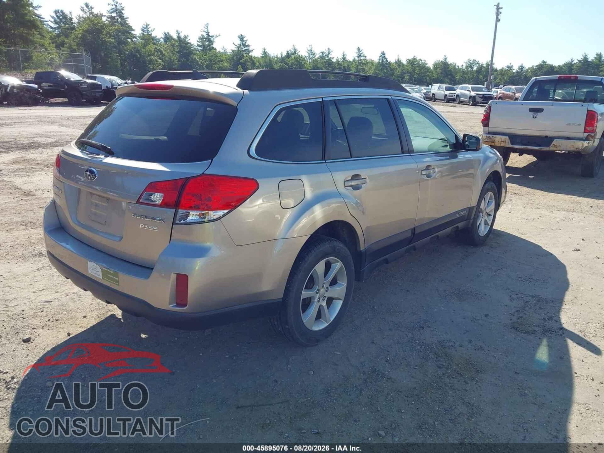SUBARU OUTBACK 2014 - 4S4BRBCC2E3317070