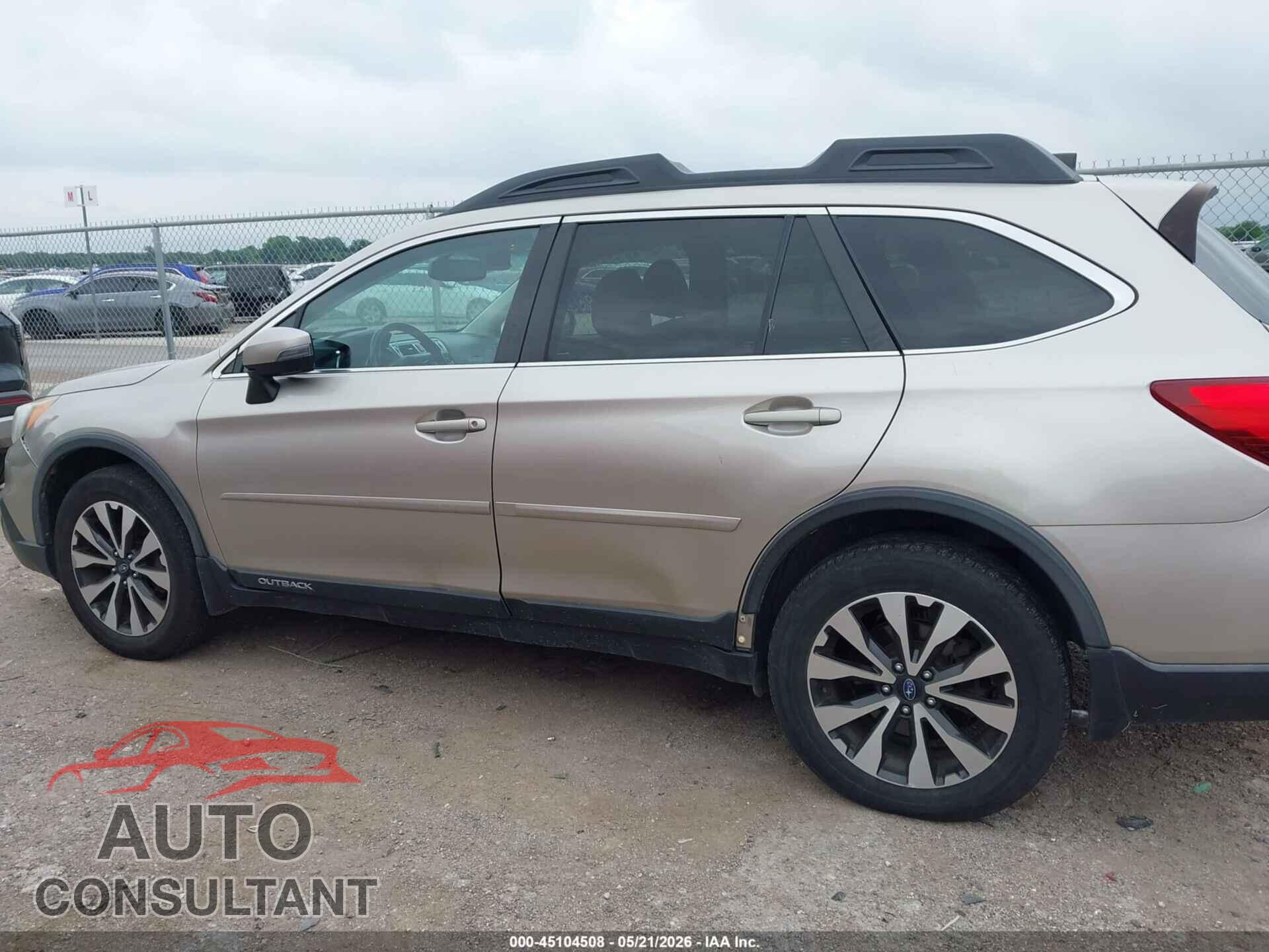 SUBARU OUTBACK 2017 - 4S4BSEKC5H3285694