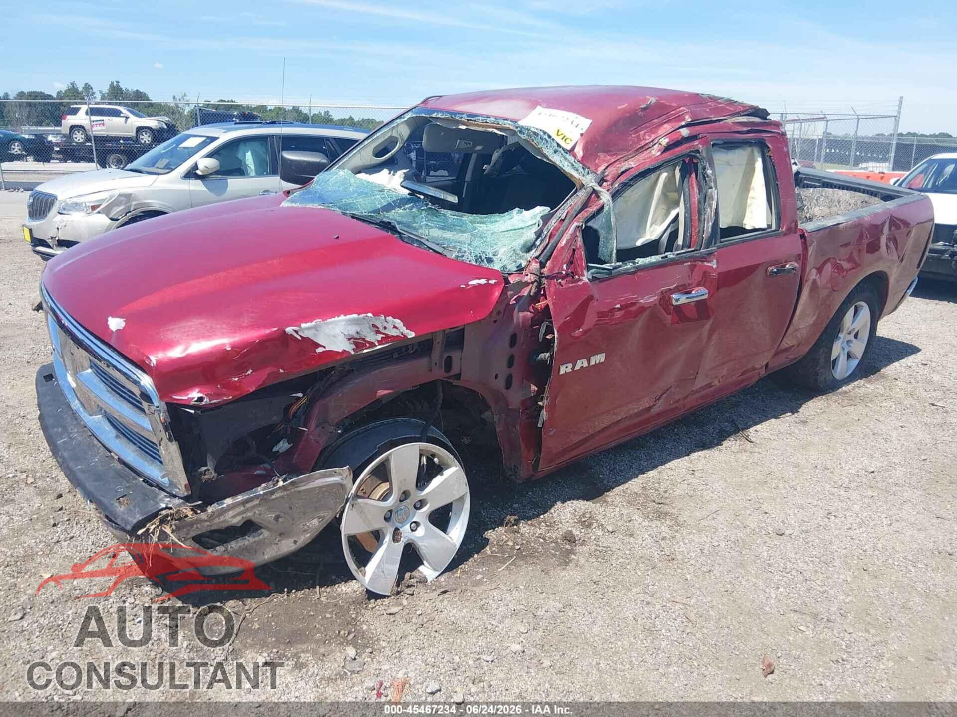 DODGE RAM 1500 2010 - 1D7RB1GT2AS106193