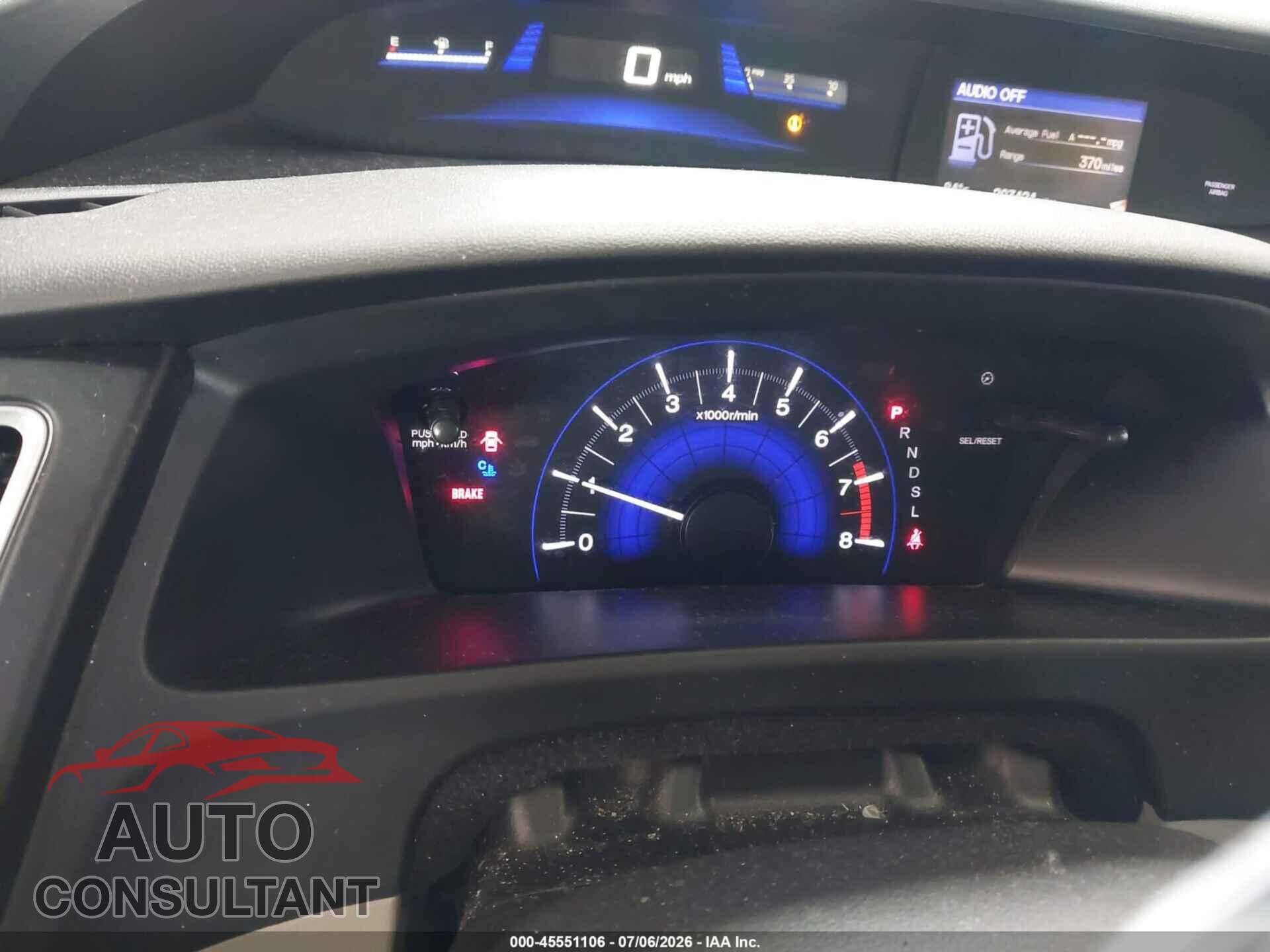HONDA CIVIC 2014 - 19XFB2F53EE040820