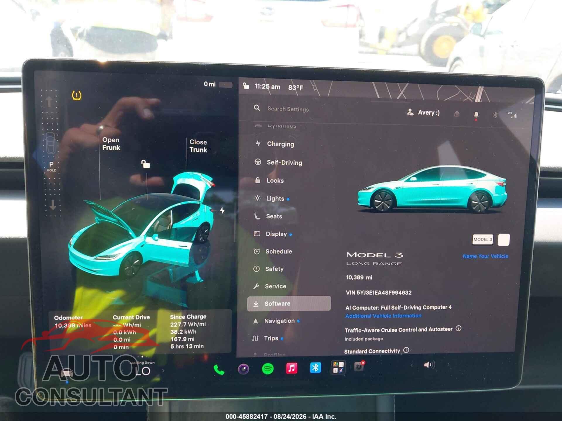 TESLA MODEL 3 2025 - 5YJ3E1EA4SF994632