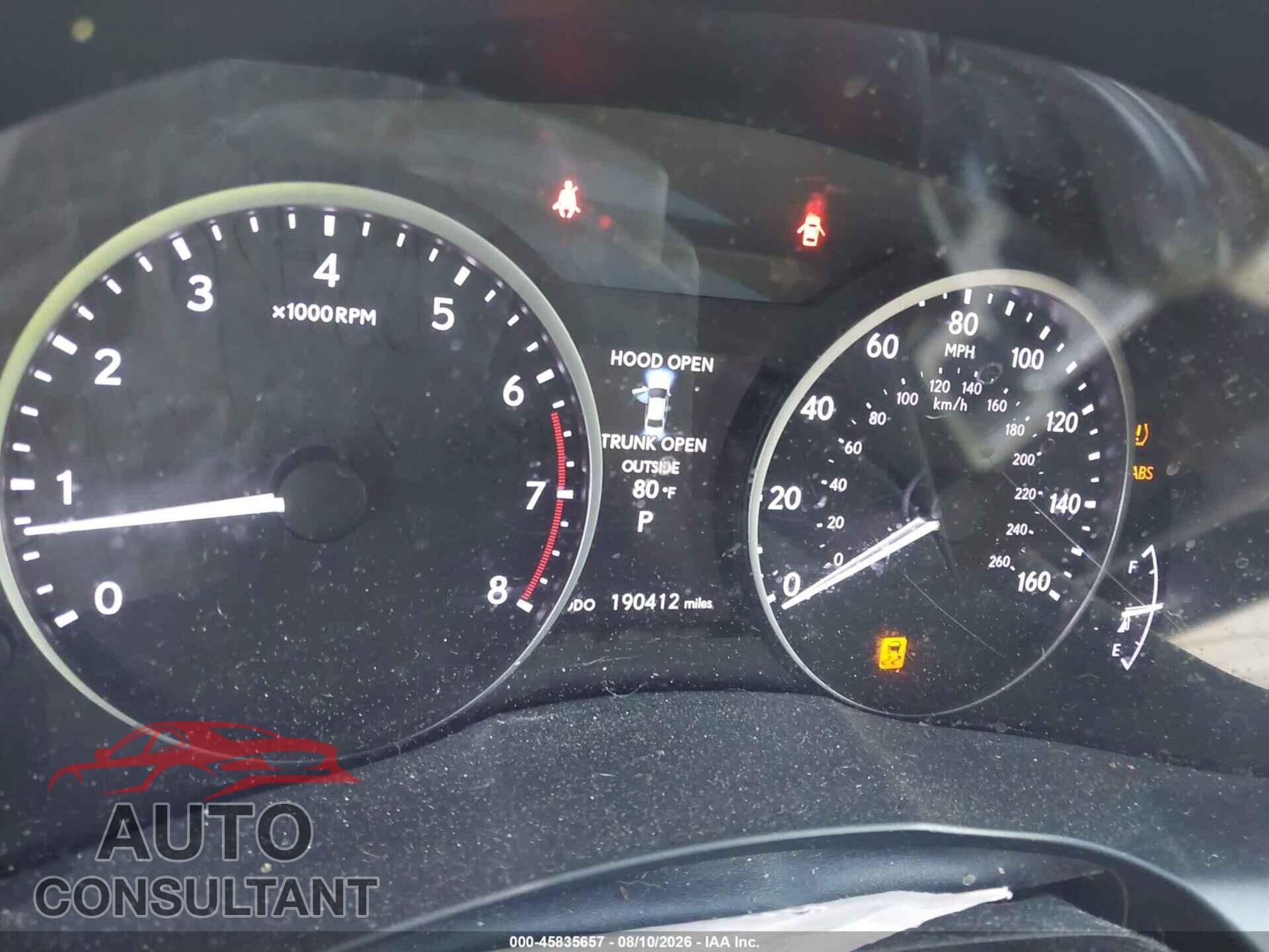 LEXUS ES 350 2013 - JTHBK1GG4D2053675