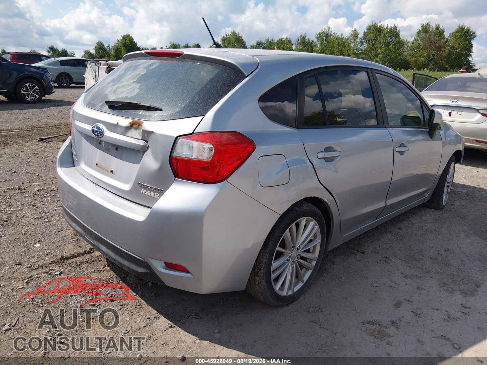 SUBARU IMPREZA 2012 - JF1GPAA68CH201059