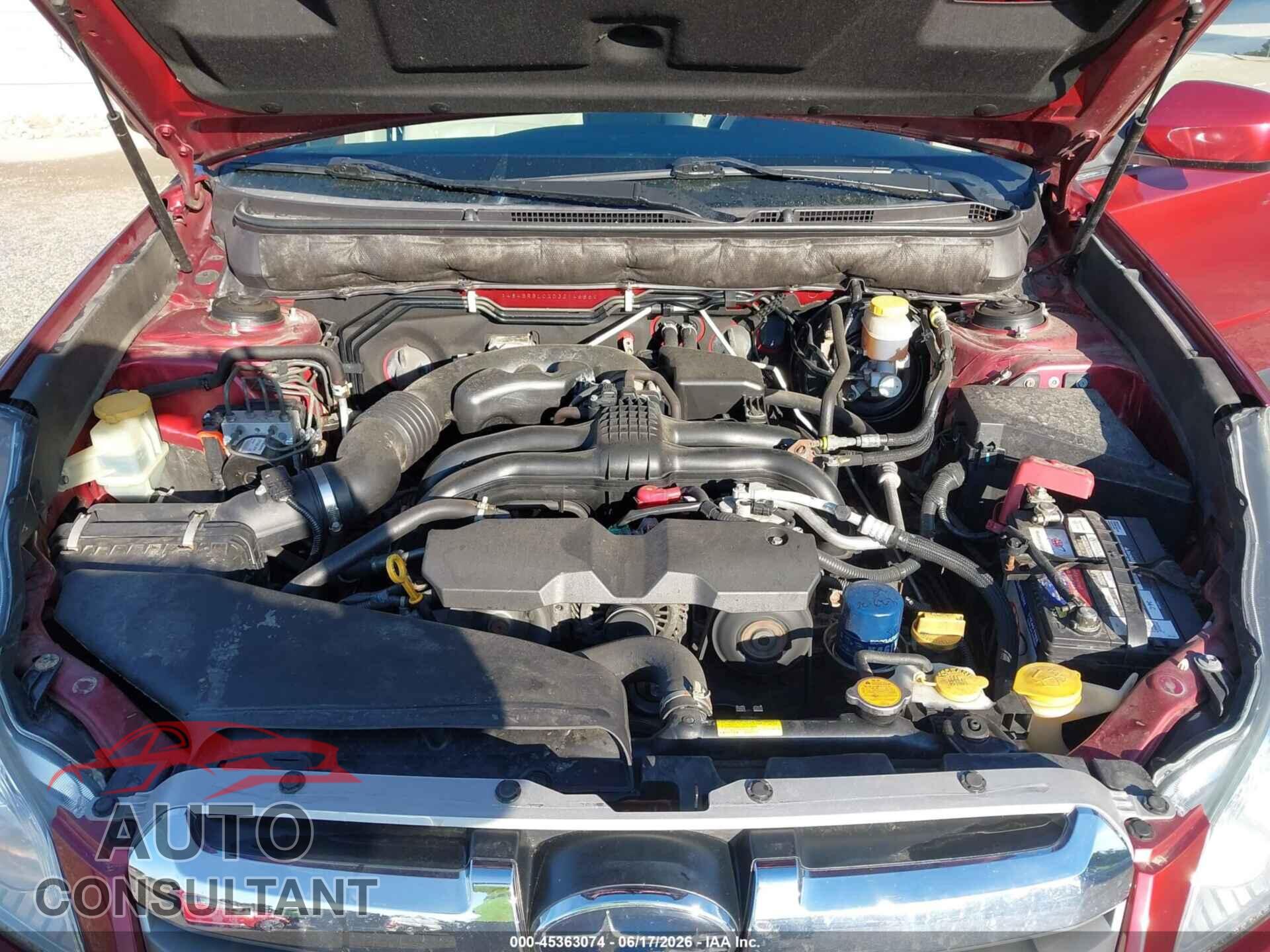 SUBARU OUTBACK 2013 - 4S4BRBLCXD3214686